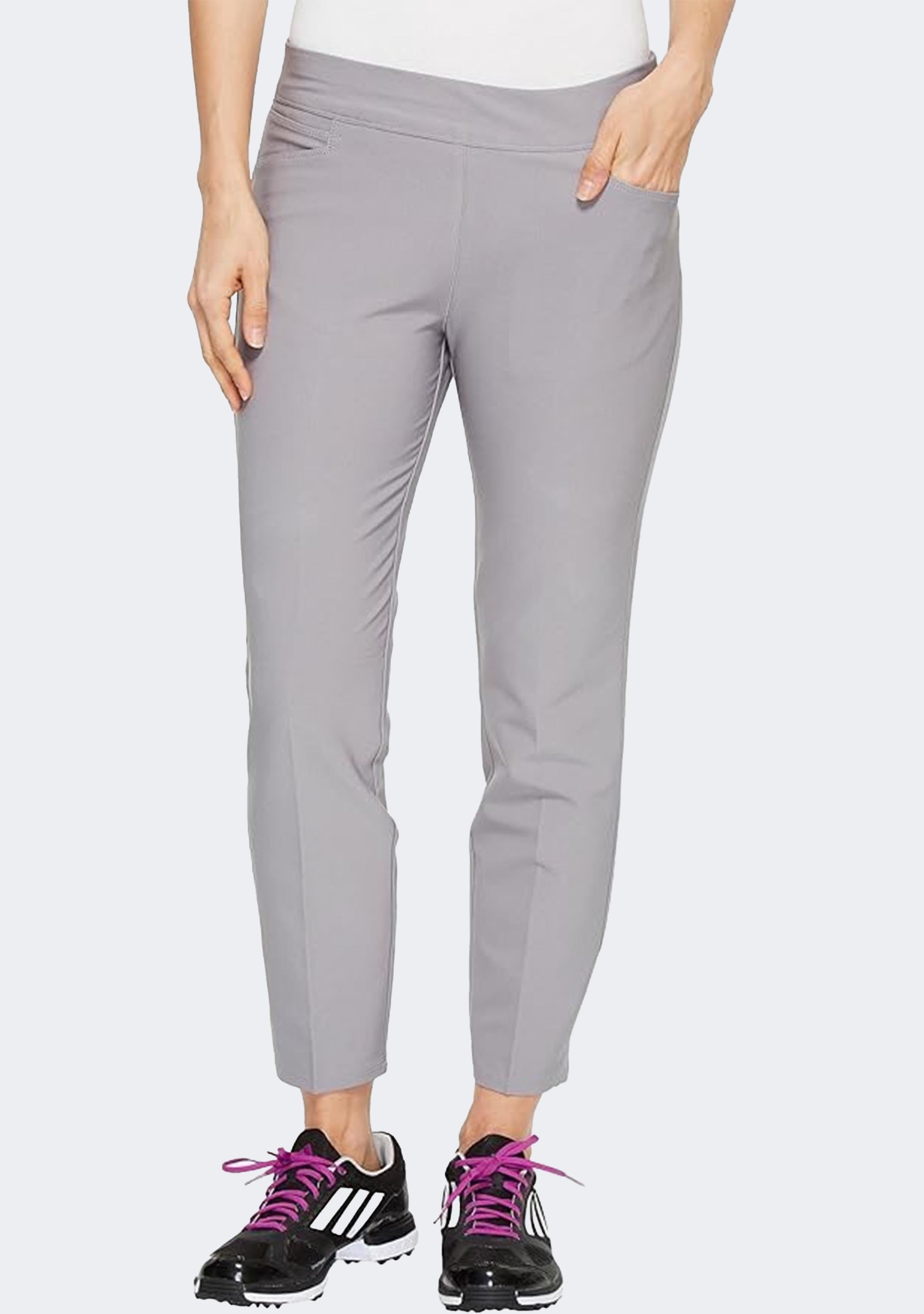Adidas Women's Adistart Ankle Golf Pants - Lightweight Stretch Comfort for Golfing & Active Wear