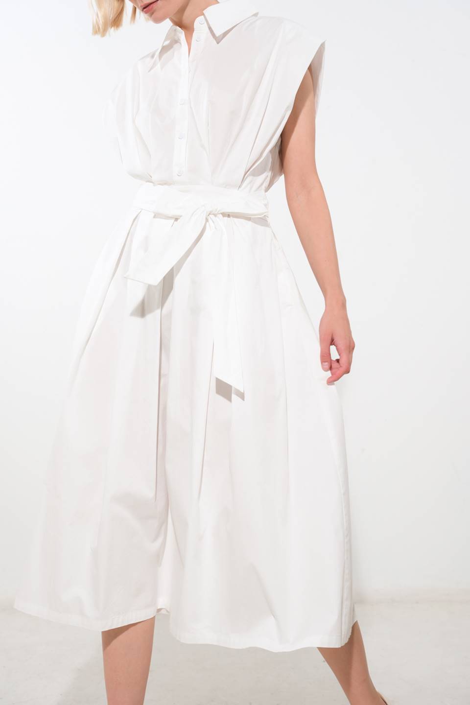 Deeper Connection Drop Shoulder Dress for Women - Elegant Sleeveless Flowy Maxi Dress for Summer, Beach, and Casual Outings