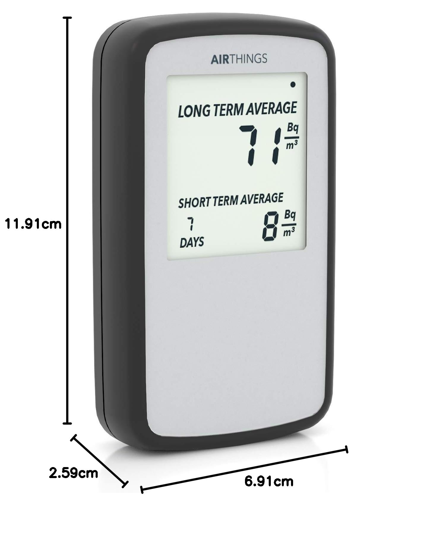 Airthings Corentium Home Radon Gas Detector - Accurate & Easy-to-Use Radon Testing Kit for Home Safety | Monitor Indoor Air Quality for Basements, Bedrooms & Living Spaces