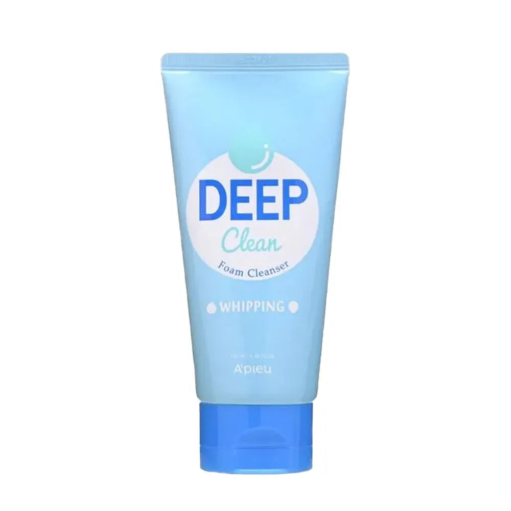 A'PIEU Deep Clean Foam Cleanser 130ml - Oil Control & Pore Refining Facial Wash for Acne-Prone Skin | Daily Skincare Routine, Morning & Night Cleansing