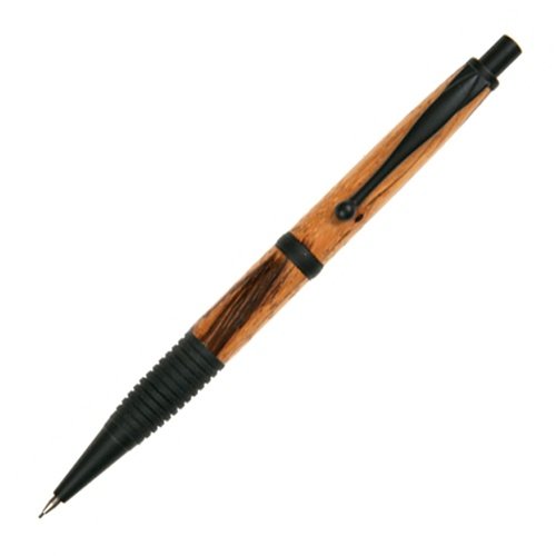 Lanier Pens Comfort Pencil with Ergonomic Grip - Smooth Black Enamel Finish & Premium Zebrawood Body - Perfect for Office, School & Art Sketching