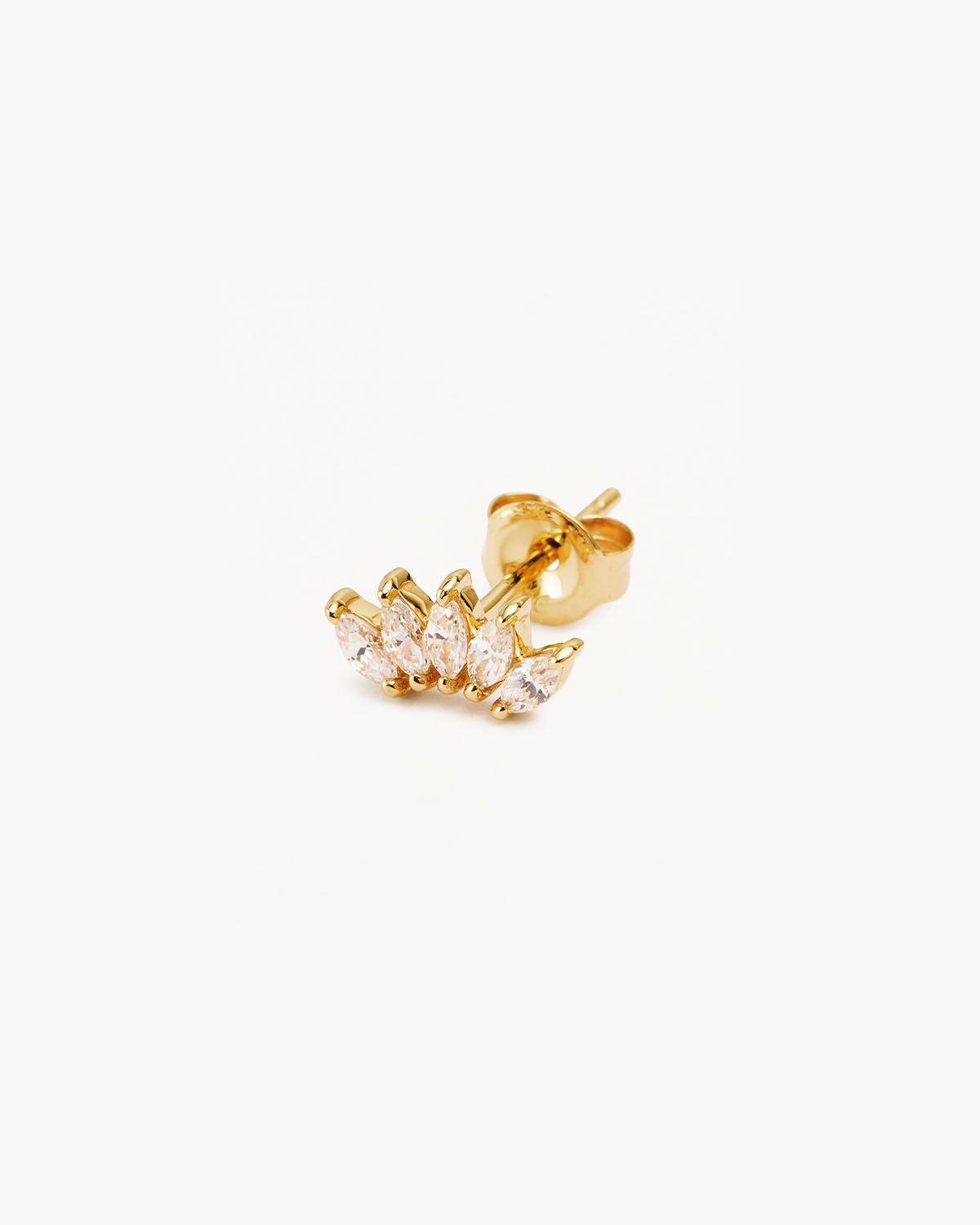14K Solid Gold Eternal Lotus Crystal Stud Earrings for Women - Elegant Floral Jewelry Gift for Birthday, Anniversary & Special Occasions