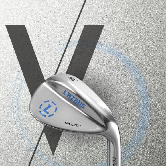 Lazrus Premium Milled V Wedges Golf Club Set - 52°, 56°, 60° Loft - Forged Wedges for Short Game & Bunker Shots - Perfect for Golfers Seeking Precision & Spin Control on the Course