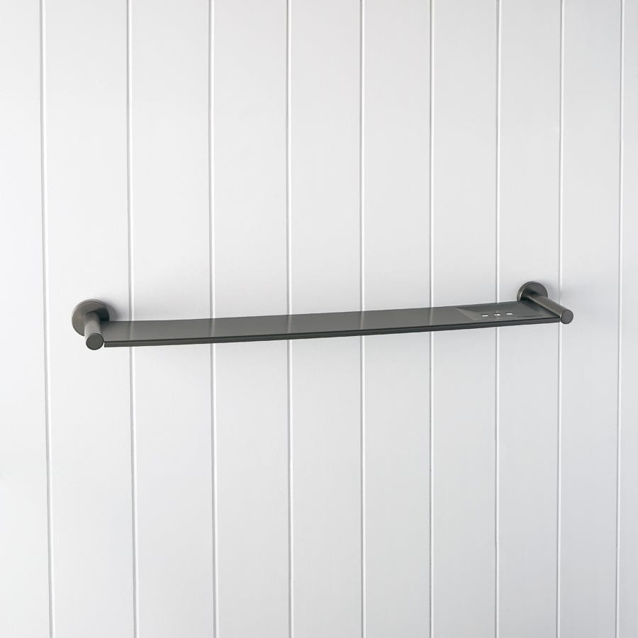 Premium Gunmetal Shower Shelf - Rustproof Bathroom Organizer for Shampoo, Soap & Beauty Products - Perfect for Small Spaces & Modern Bathrooms