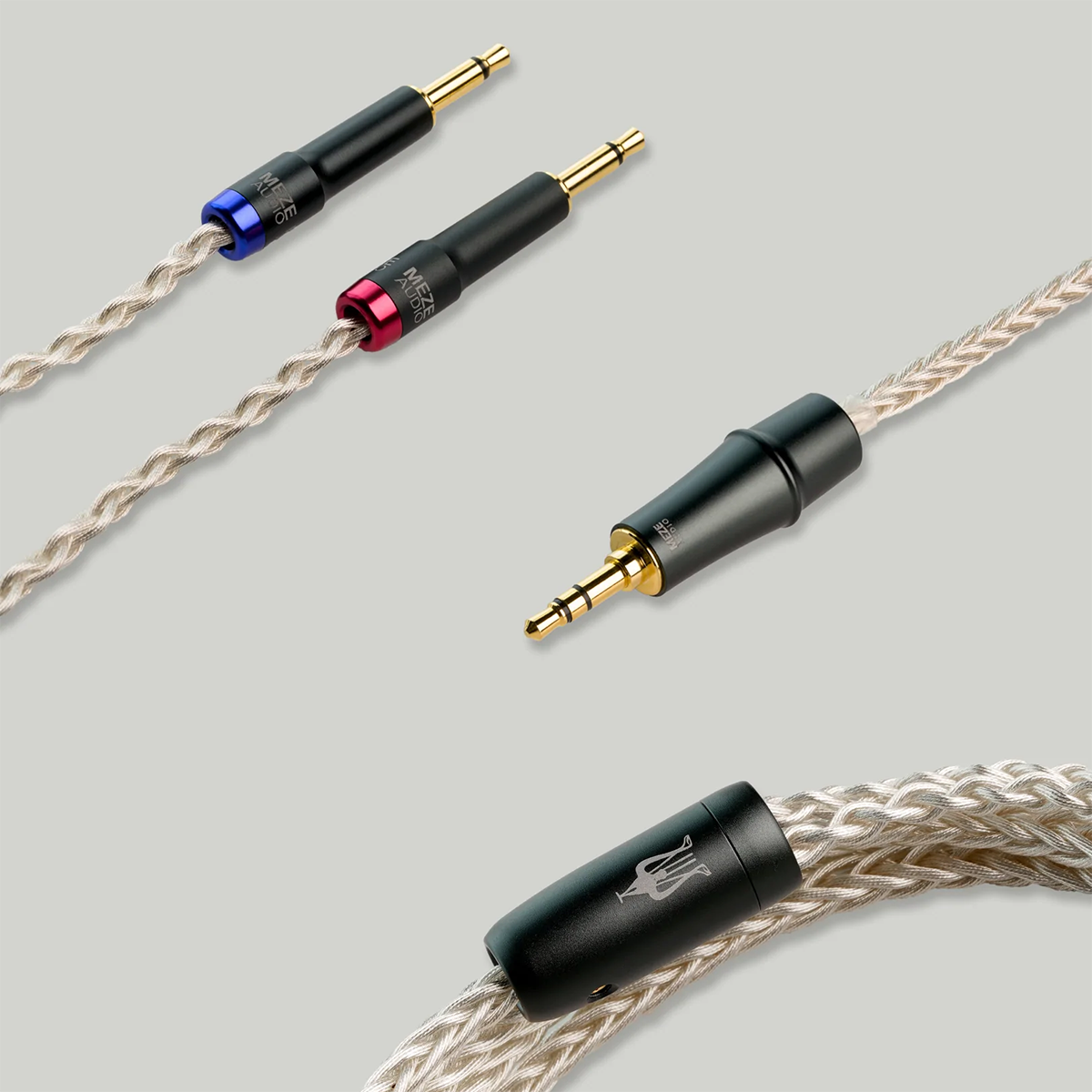 Premium Meze Mono 3.5mm Silver Plated PCUHD Audio Cable for Liric & 109 Pro Headphones - Open Box - Perfect for Audiophiles & Studio Monitoring