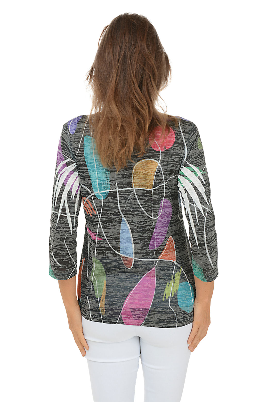 Frolic High Low Burnout Knit Top for Women - Trendy Asymmetrical Casual Shirt for Summer Outfits & Beach Wear