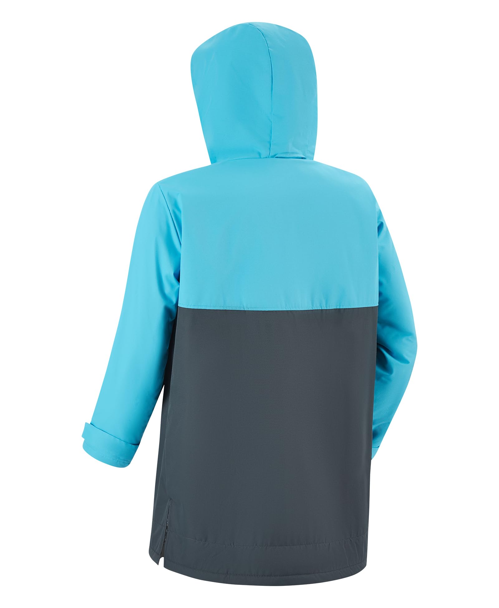 MissShorthair Kids Swim Parka - Waterproof Changing Robe for Boys & Girls (Ages 9-14) - Quick-Dry Swim Jacket for Pool, Beach & Water Sports