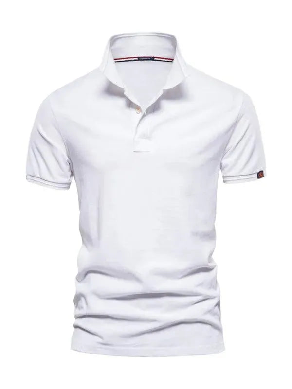 Men's Casual Short Sleeve Polo Shirt - Breathable Cotton Comfort Fit - Perfect for Office, Golf & Summer Outings