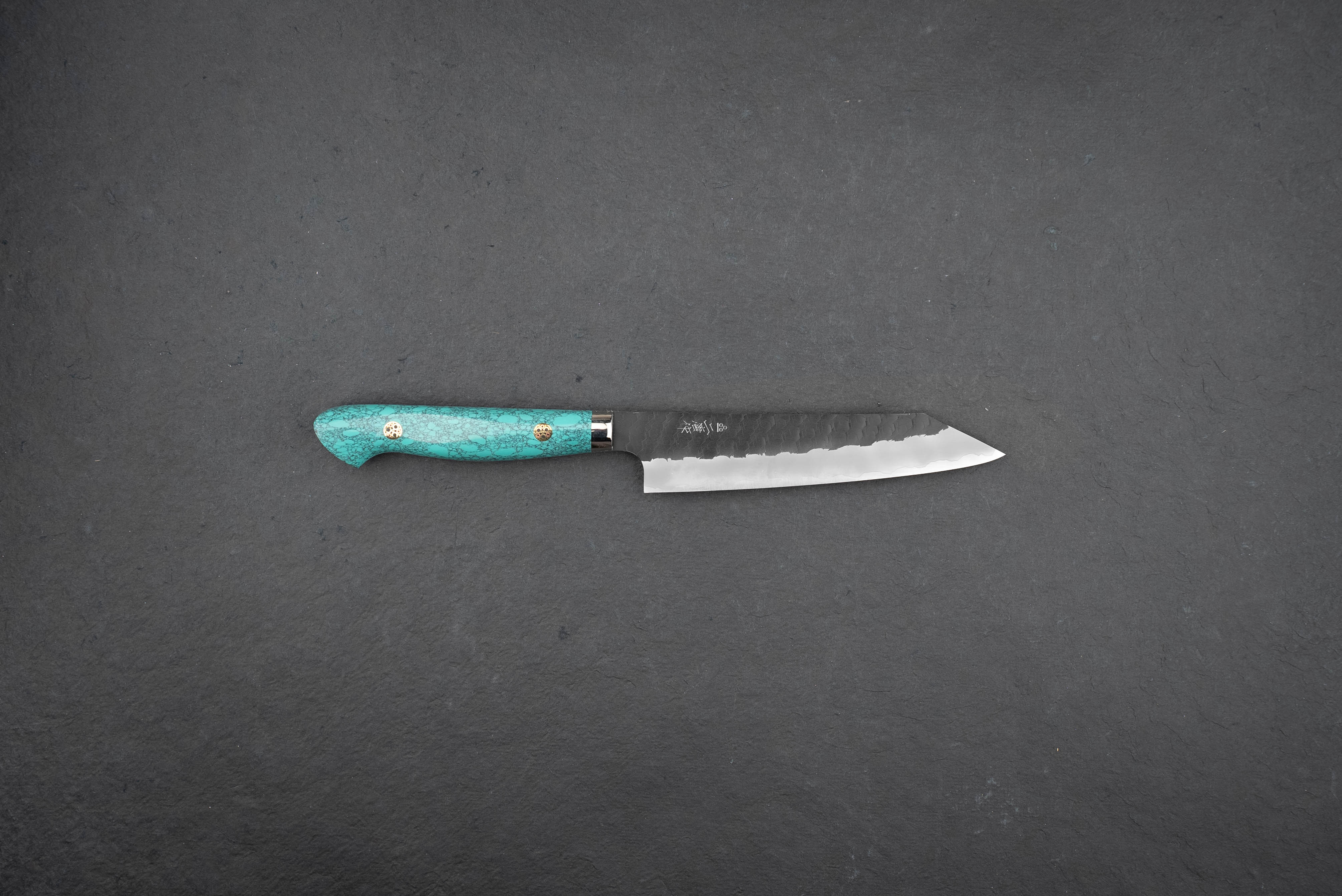 Nigara SG2 Kurouchi Tsuchime Western Kiritsuke Petty Knife 150mm - Premium Japanese Kitchen Knife for Slicing, Chopping & Precision Cutting - Perfect for Home Chefs & Professional Kitchens