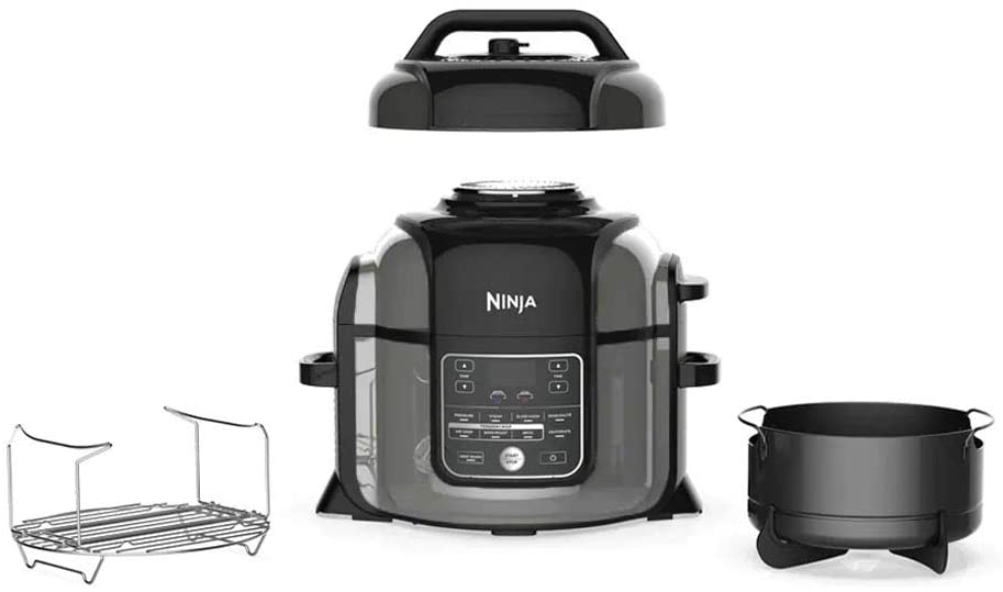 Ninja Foodi 6.5 Quart Pressure Cooker & Air Fryer - TenderCrisp Technology, Multi-Cooker for Fast Meals | Perfect for Family Dinners, Meal Prep & Healthy Cooking | Includes Home Essentials Warranty