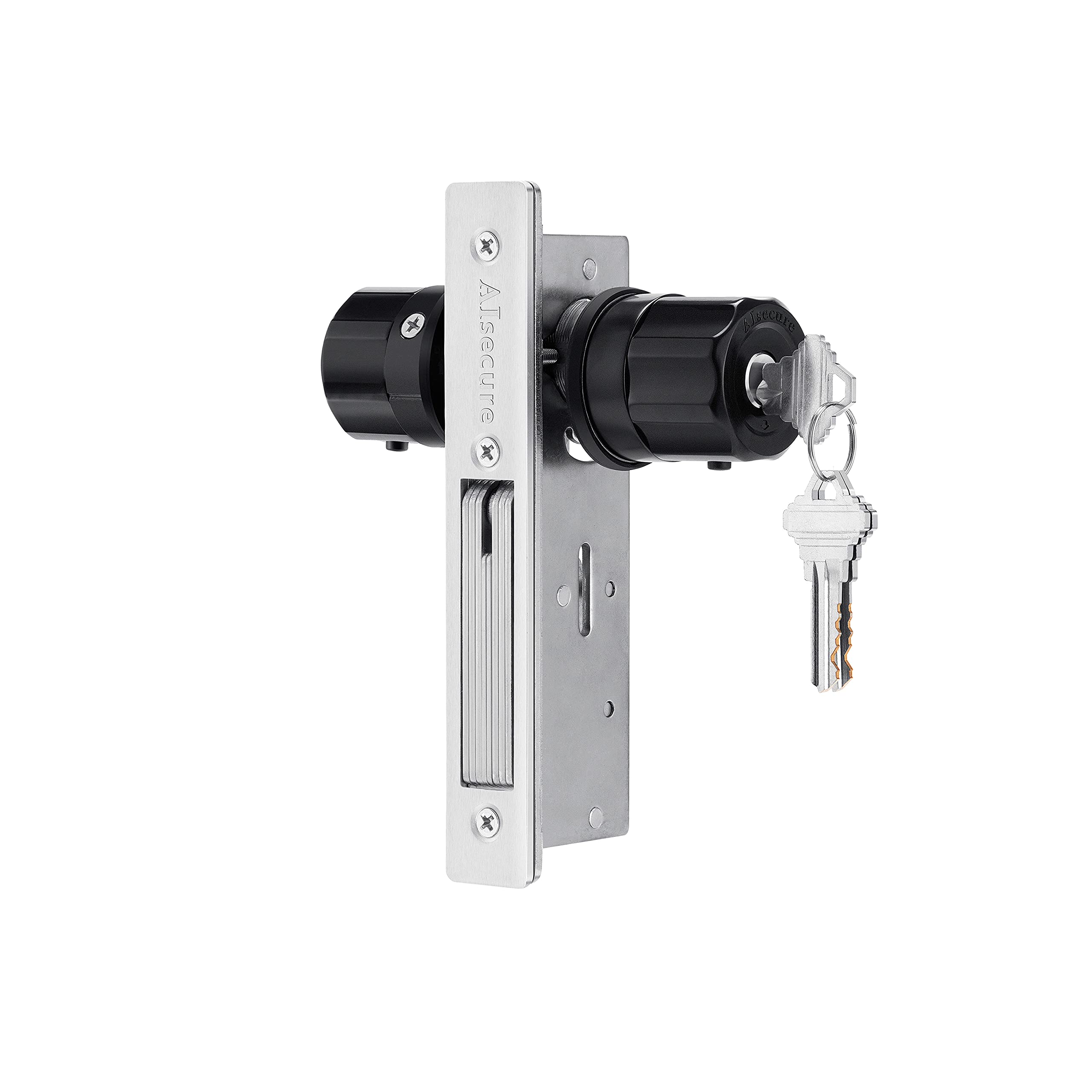 AIsecure Keyless Commercial Door Lock - Twist-to-Lock Mortise Deadbolt with Anti-Mislock Button, 1-1/8