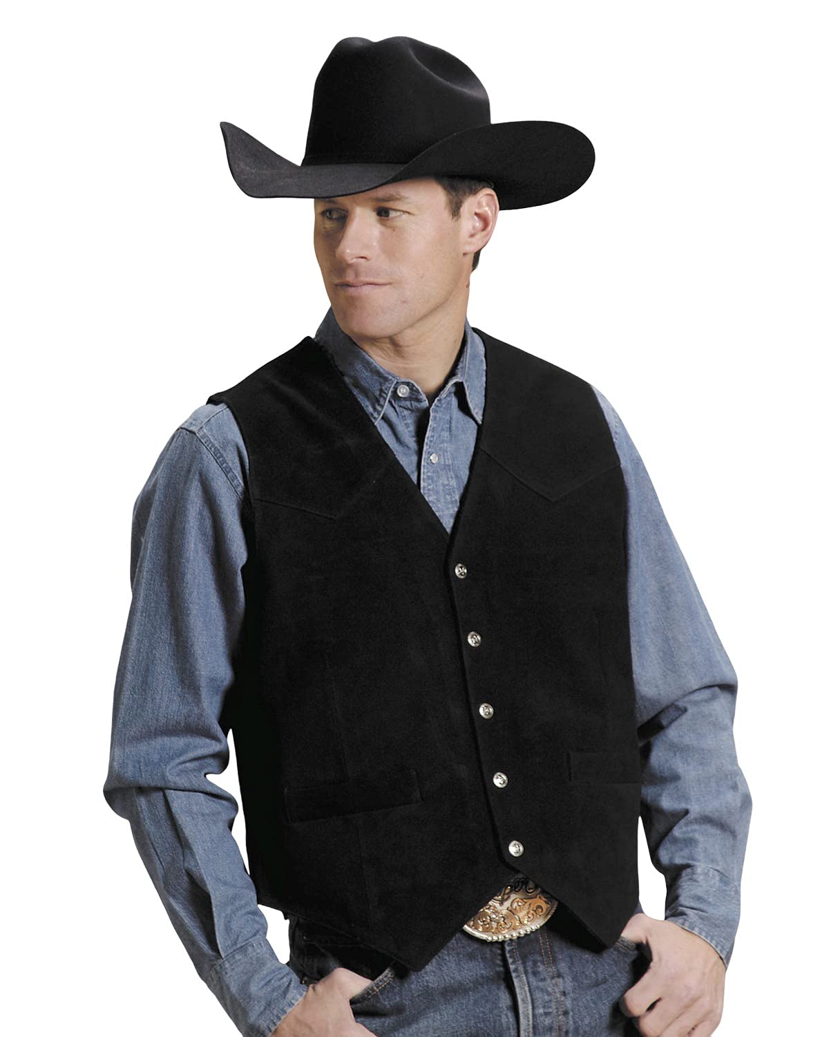 Roper Men's Suede Vest for Big & Tall - Comfortable & Stylish Western Wear for Casual Outfits & Outdoor Adventures