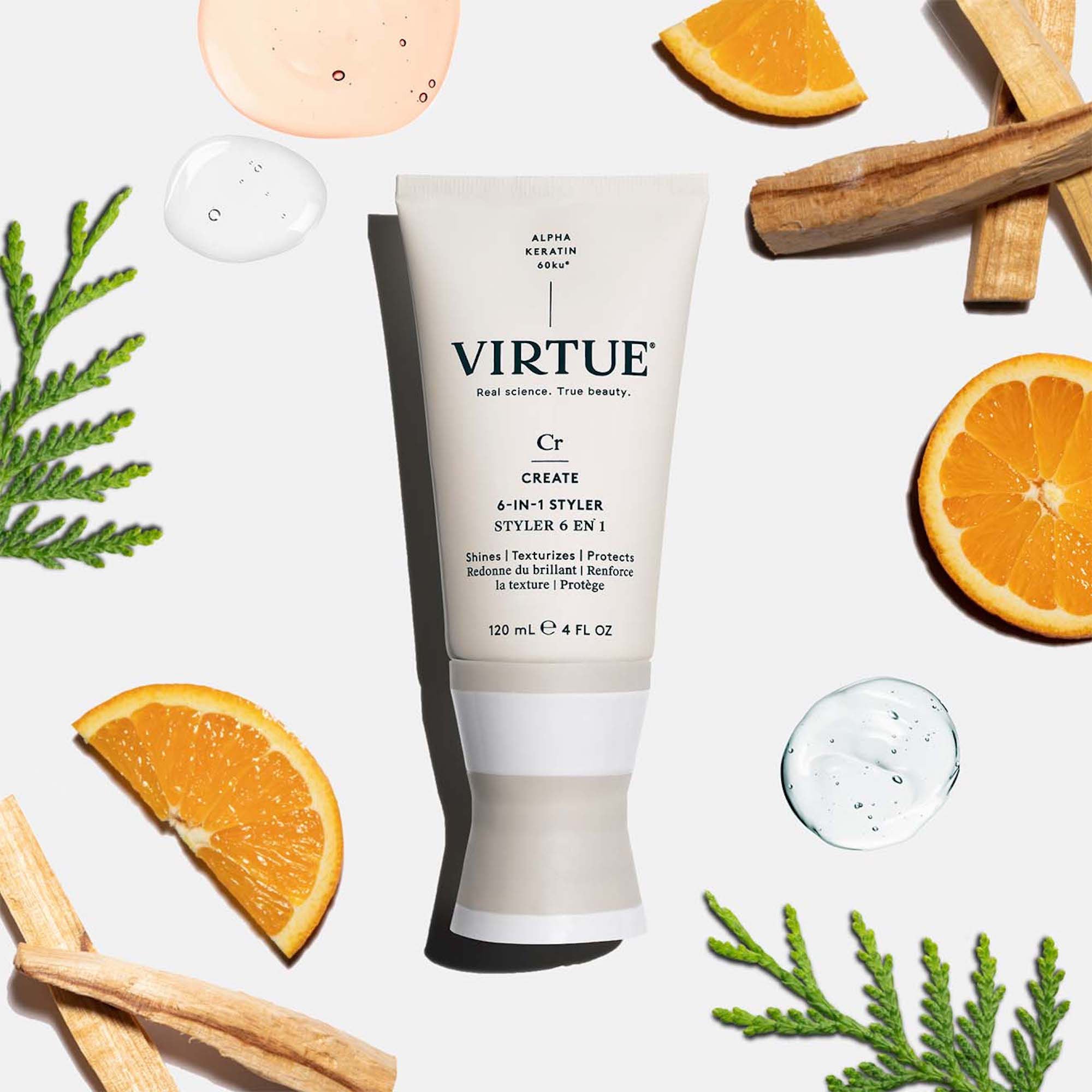 Virtue The One For All 6 In 1 Styler - Multi-Purpose Hair Styling Cream for Curls, Waves & Straight Hair | Perfect for Salon & Home Use