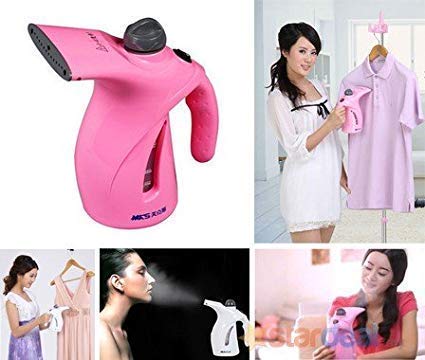 GION Professional Facial Steamer for Deep Skin Cleaning | Handheld Fabric Steam Brush & Garment Steamer for Clothes | Home & Travel Use | Multicolor (1Pcs) - Perfect for Spa Days, Travel Wrinkle Removal, and Quick Clothing Refresh