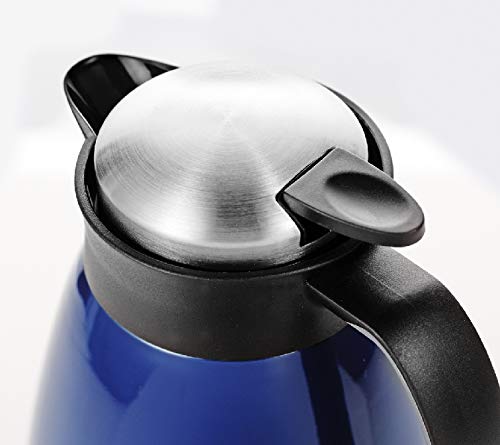 Esmeyer Stainless Steel Vacuum Insulated Water Jug - 34oz, Blue, 14 x 14 x 25 cm - Perfect for Camping, Office & Outdoor Activities