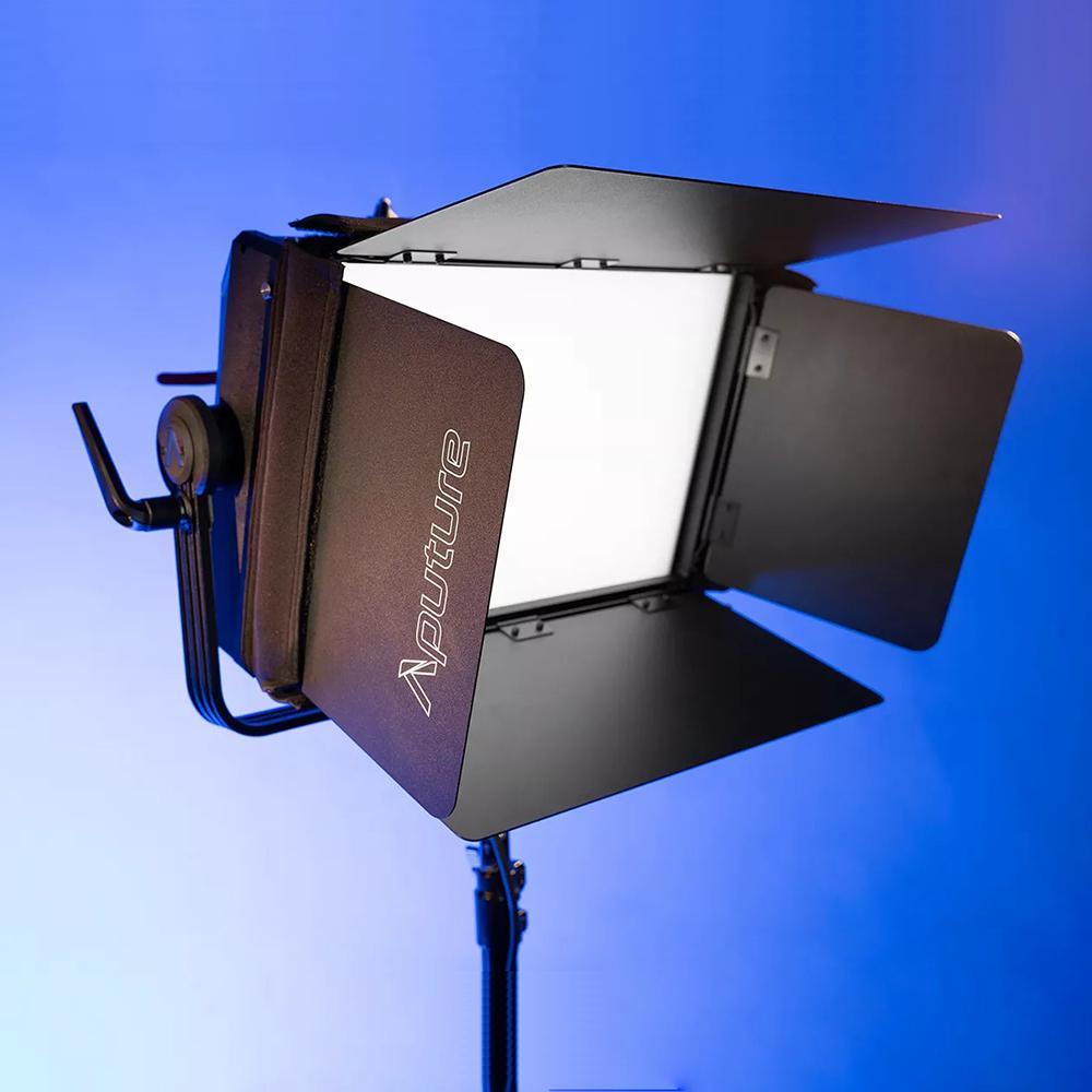 Aputure Nova P300c LED Light with Barn Doors - Professional Photography & Video Lighting for Studio, YouTube, and Film Production
