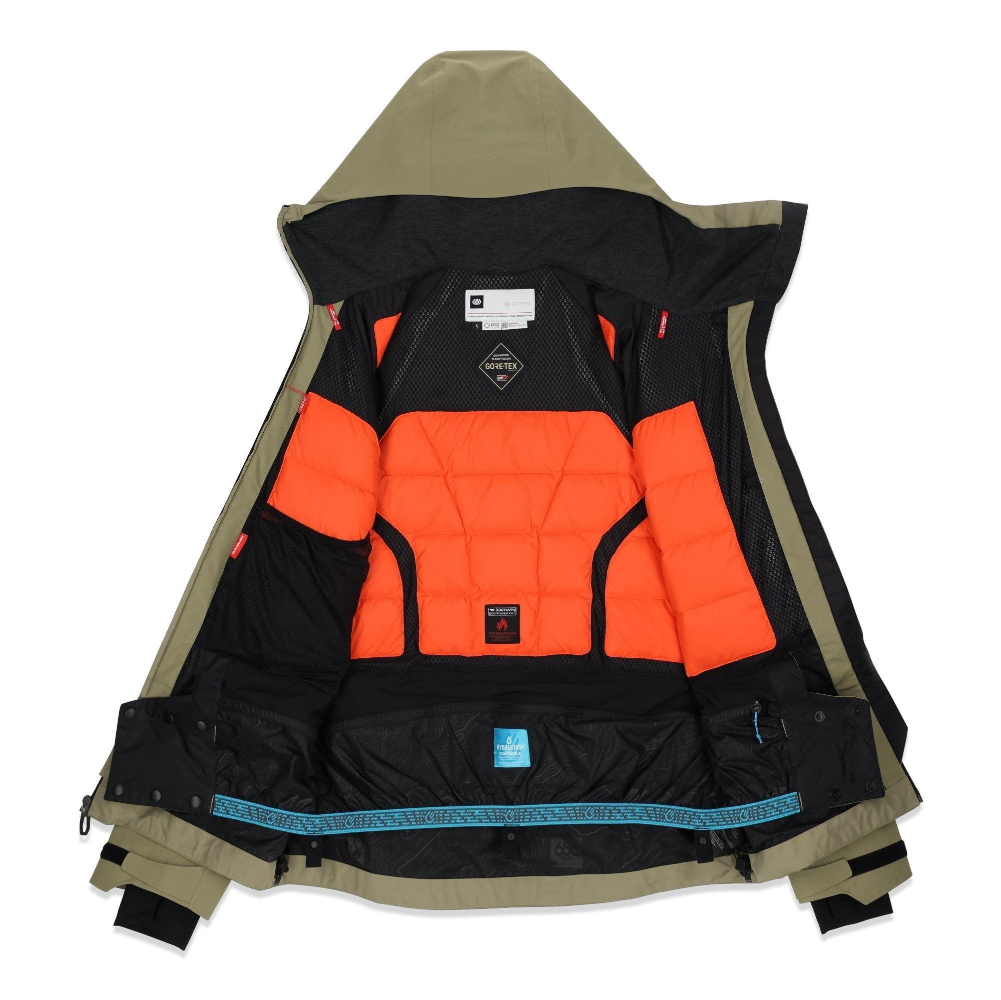 686 GORE-TEX Hydra Down Thermagraph® Jacket 2025 - Waterproof Insulated Winter Coat for Men & Women - Perfect for Skiing, Snowboarding & Cold Weather Outdoor Activities