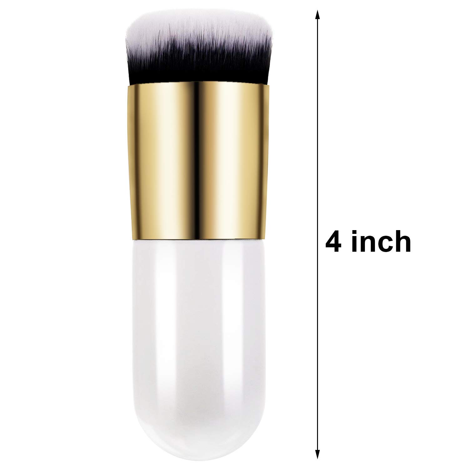 Freecloud Professional Makeup Brush Set - Foundation, Face Powder & Blush Brush (White) for Flawless Makeup Application | Perfect for Daily Use, Contouring & Professional Makeup Artists