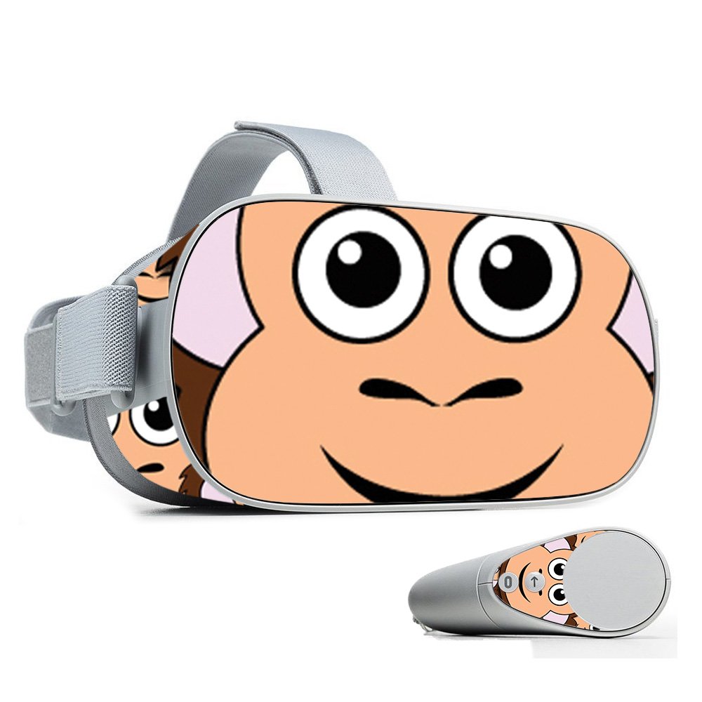 MightySkins Protective Vinyl Decal Wrap Cover for Oculus Go Mobile VR - Monkey Design | Durable, Customizable, Easy to Apply & Remove | Made in USA | Perfect for Gaming, VR Entertainment & Personalization