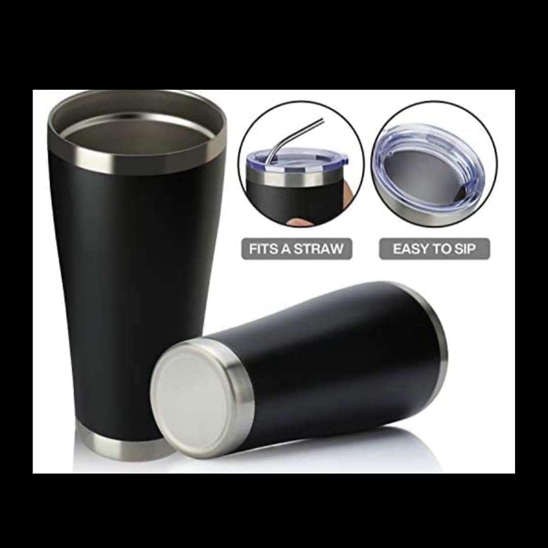 Stainless Steel Insulated Tumbler 30oz - Funny Coffee & Cocktail Cup with Anti-Vax Slogan | Double Wall Vacuum Insulation for Hot/Cold Drinks | Perfect for Office, Gym, Travel & Outdoor Activities