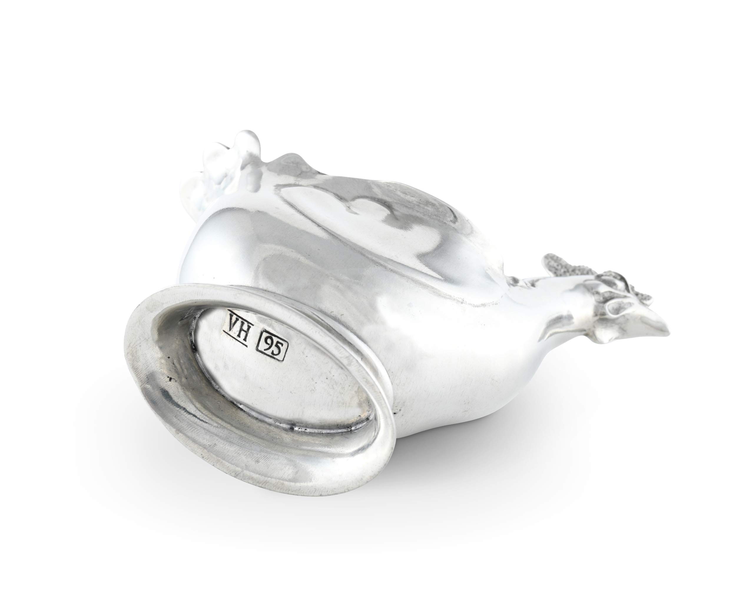 Vagabond House Pewter Metal Sugar Bowl with Spoon - 6 Inch Sugar Canister for Coffee Bar & Restaurant - Elegant Coffee Accessories for Home, Café, and Dining Decor