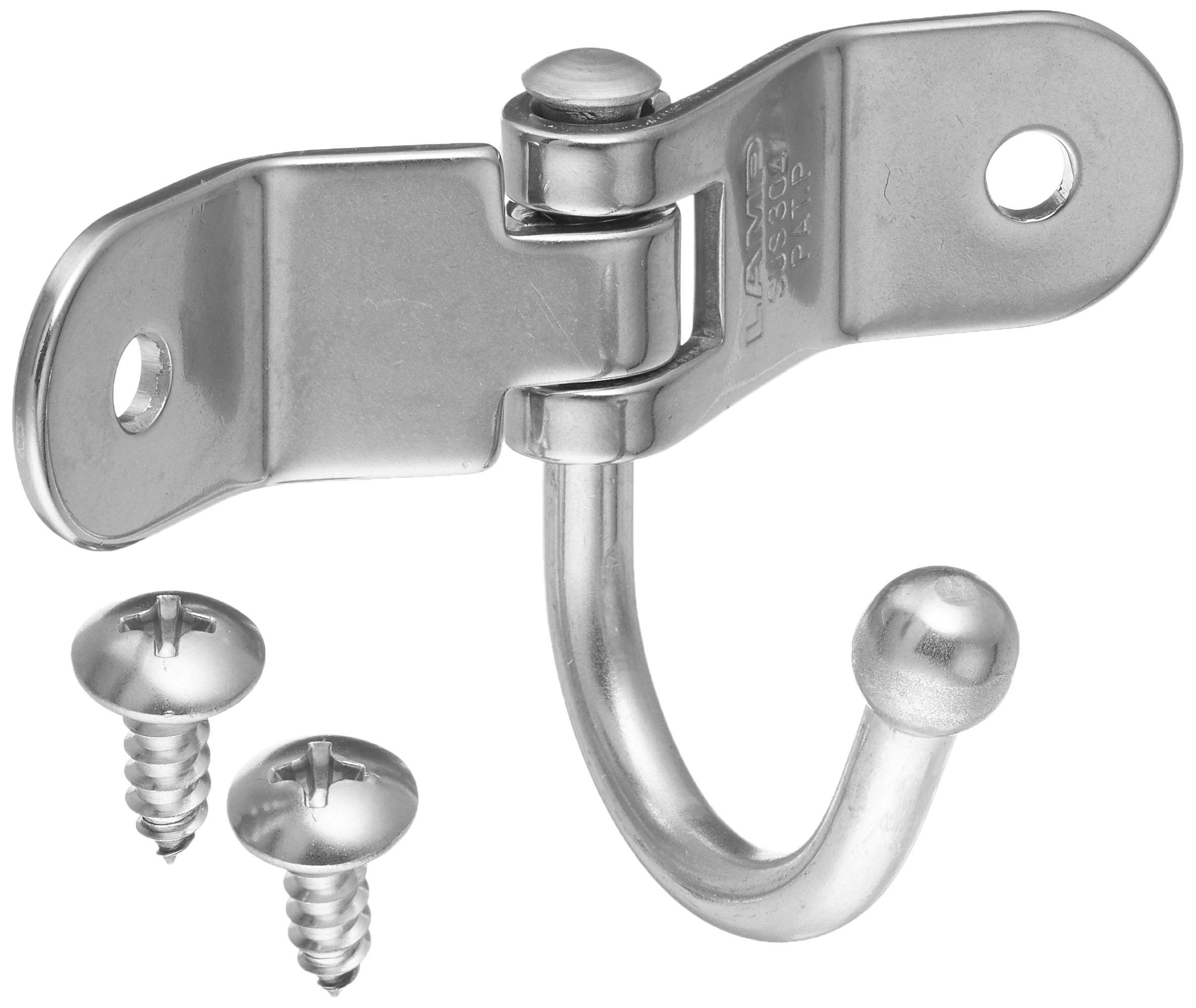Sugatsune TZ-360 Lamp Hooks - 304 Stainless Steel Polished Hanging Hardware for Pendant Lights & Home Decor