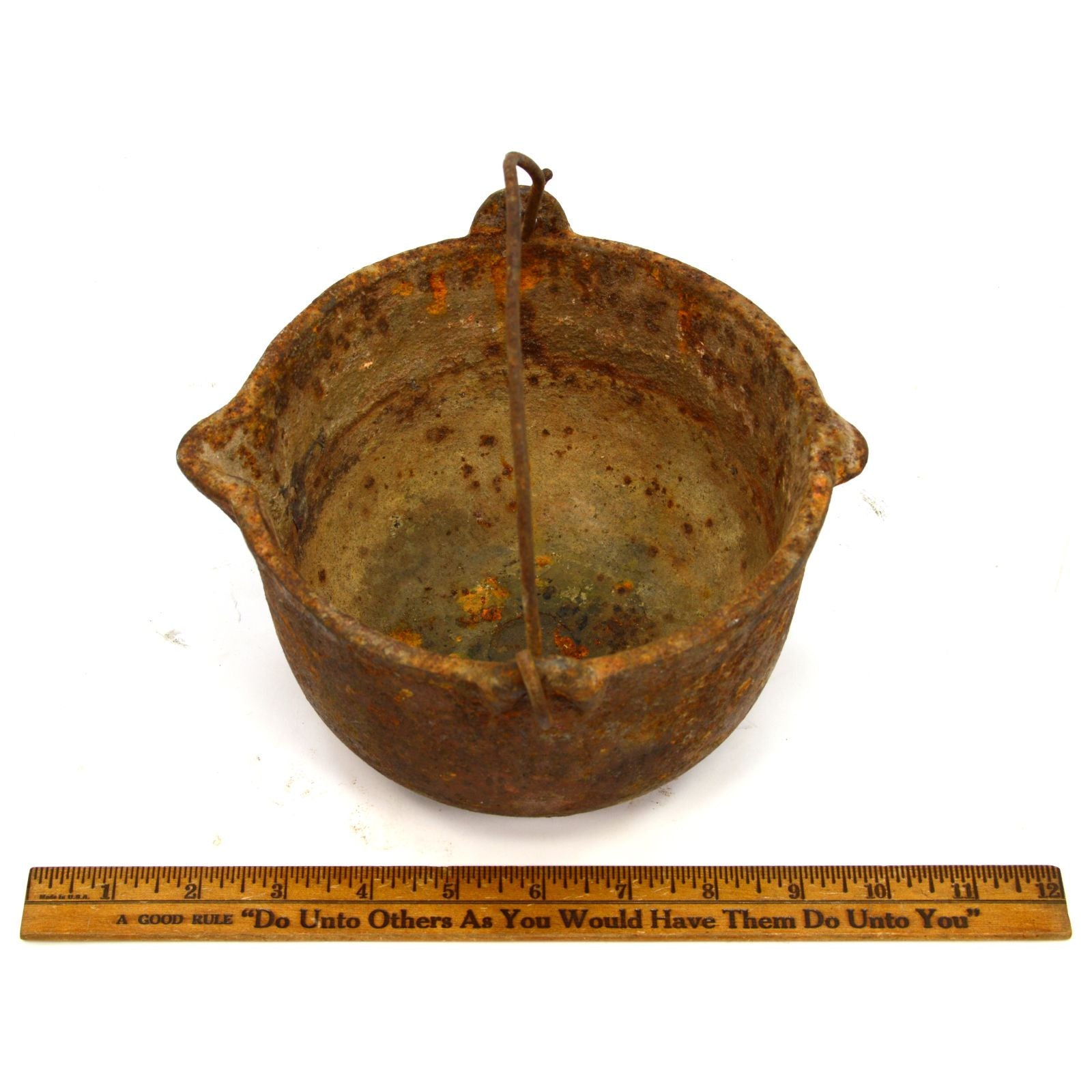 Vintage Hood Tools Smelting Pot - Antique Lead Melting Pot from Philadelphia, PA (G17) - Perfect for Blacksmithing, Metal Casting & DIY Jewelry Making