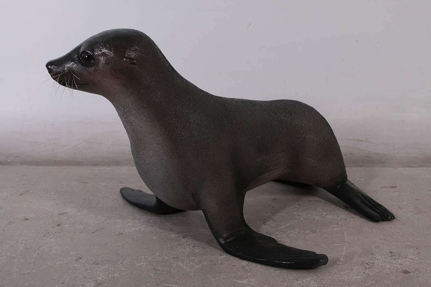 LM Treasures Realistic Sea Lion Baby Seal Statue - Handcrafted Resin Ocean Animal Decor for Home, Office Desk, or Garden