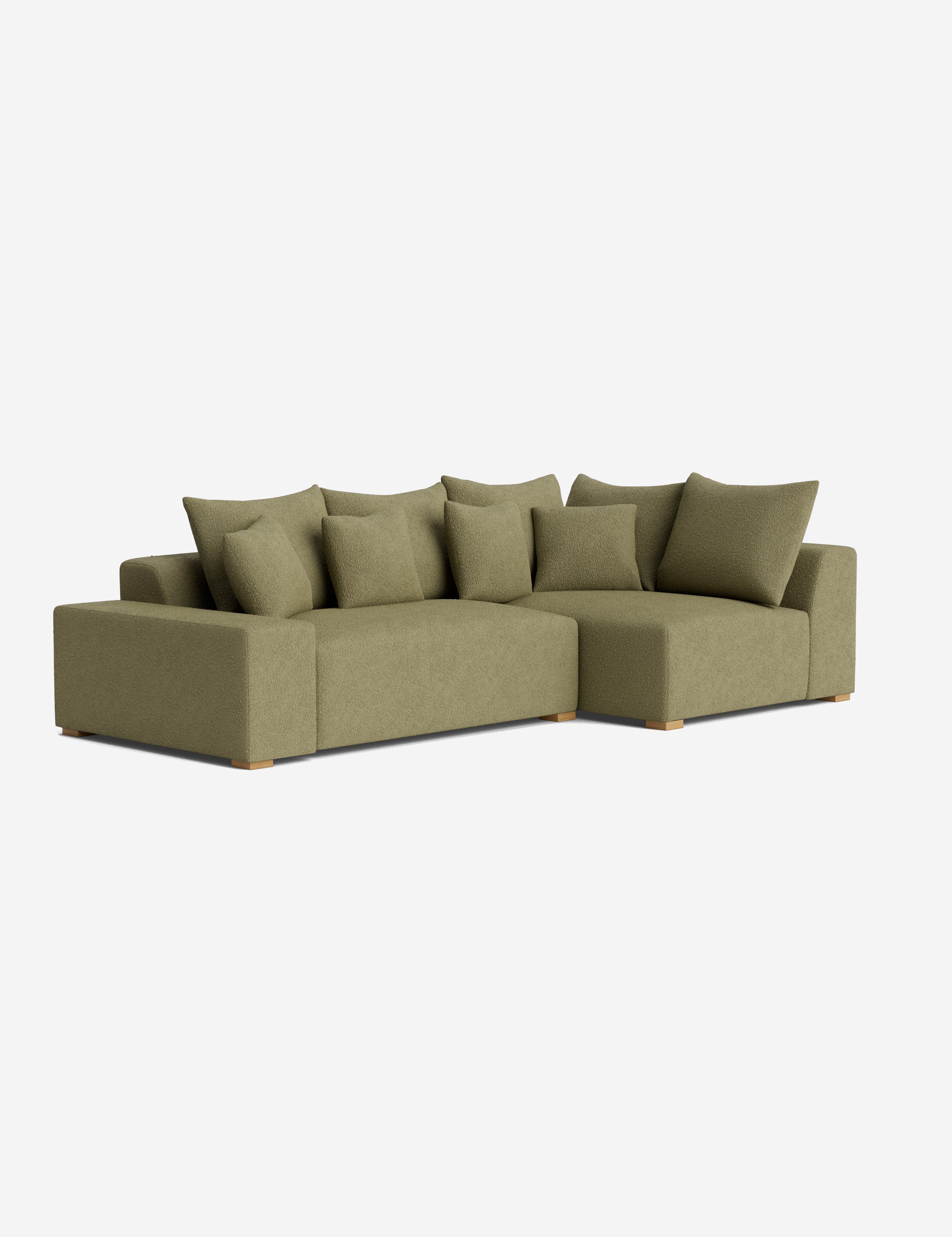 Stylish Clayton Sectional Sofa - Modern L-Shaped Couch for Living Room, Home Theater & Lounge Areas | Comfortable Fabric Upholstery & Spacious Seating