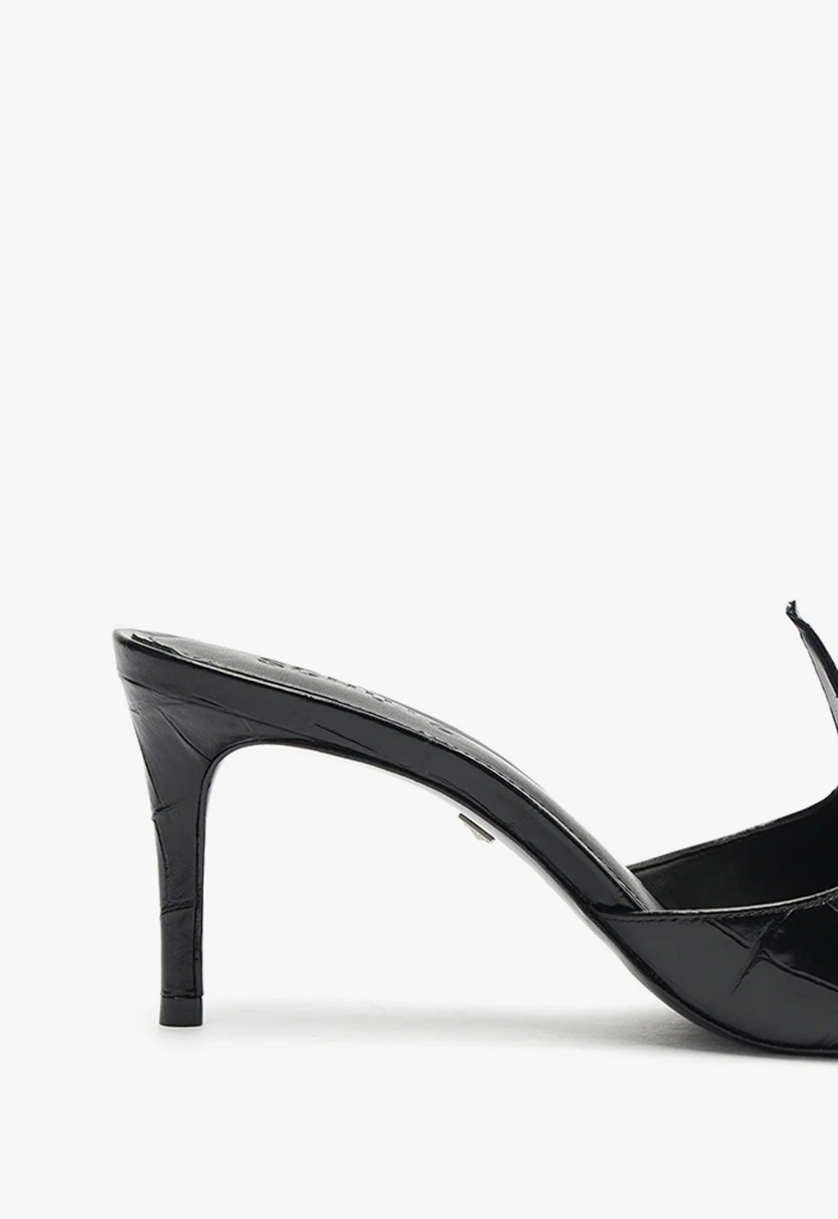 Carlie Mule Patent Leather Sandals for Women - Comfortable Slip-On Dress Shoes for Work, Office & Casual Outfits | Shiny Pointed Toe Loafers with Low Heel