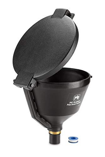 PMB30001-BK Black Burpless Poly Drum Funnel for 30 & 55 Gallon Plastic/Steel Drums with 2