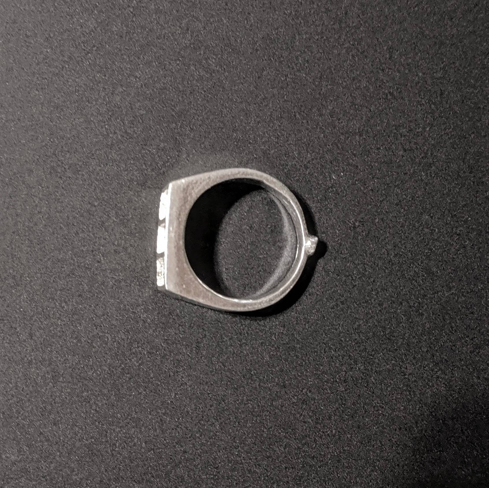 Solid Sterling Silver Inlay Blank Setting - Rough Cast DIY Jewelry Making - Empty Ring for Carving & Engraving - Size 5-11 (562-068) - Perfect for Silversmiths & Handcrafted Jewelry Design