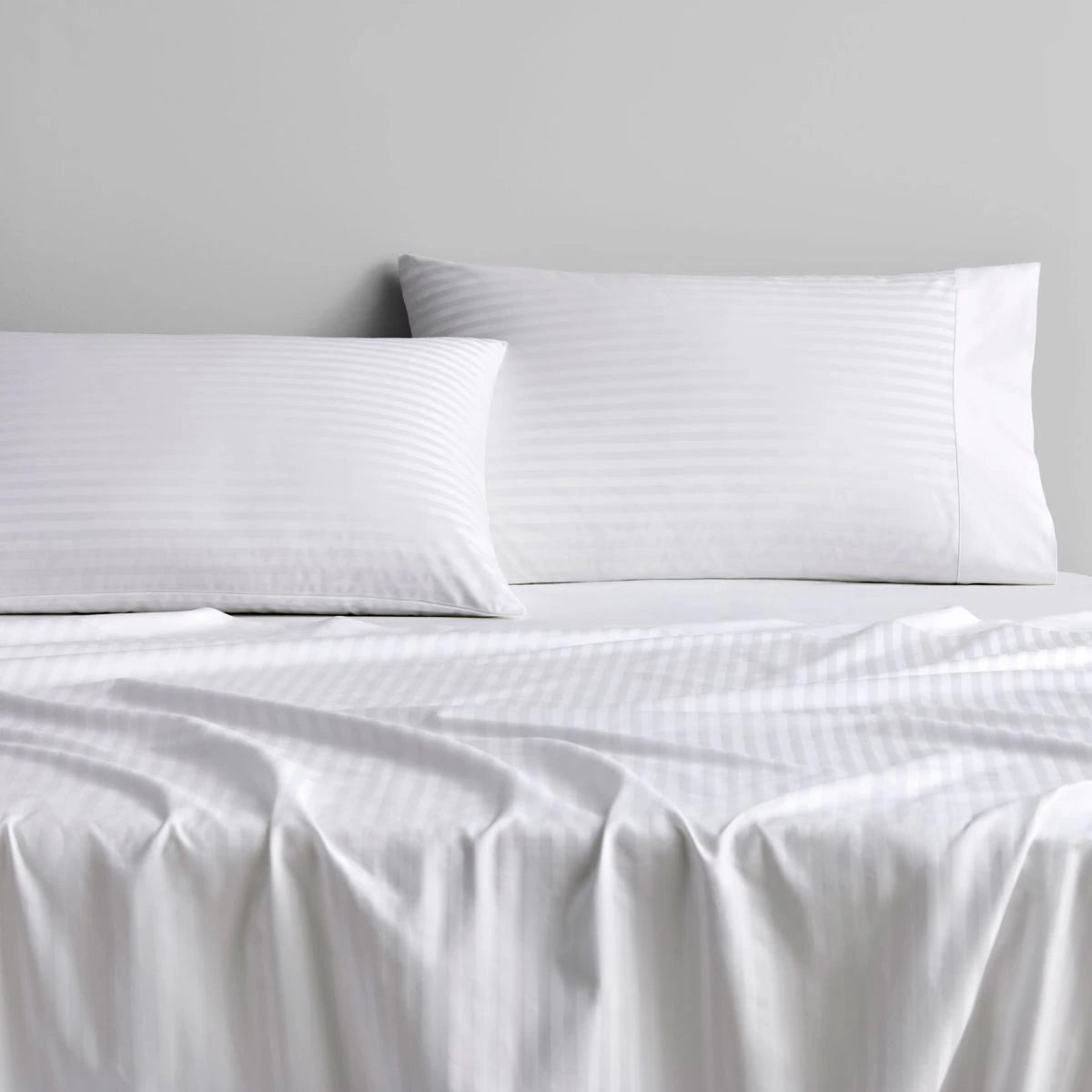 Sheridan Millennia 1200TC Fitted Sheet - Snow White Luxury Bedding for Hotels & Home Master Bedrooms