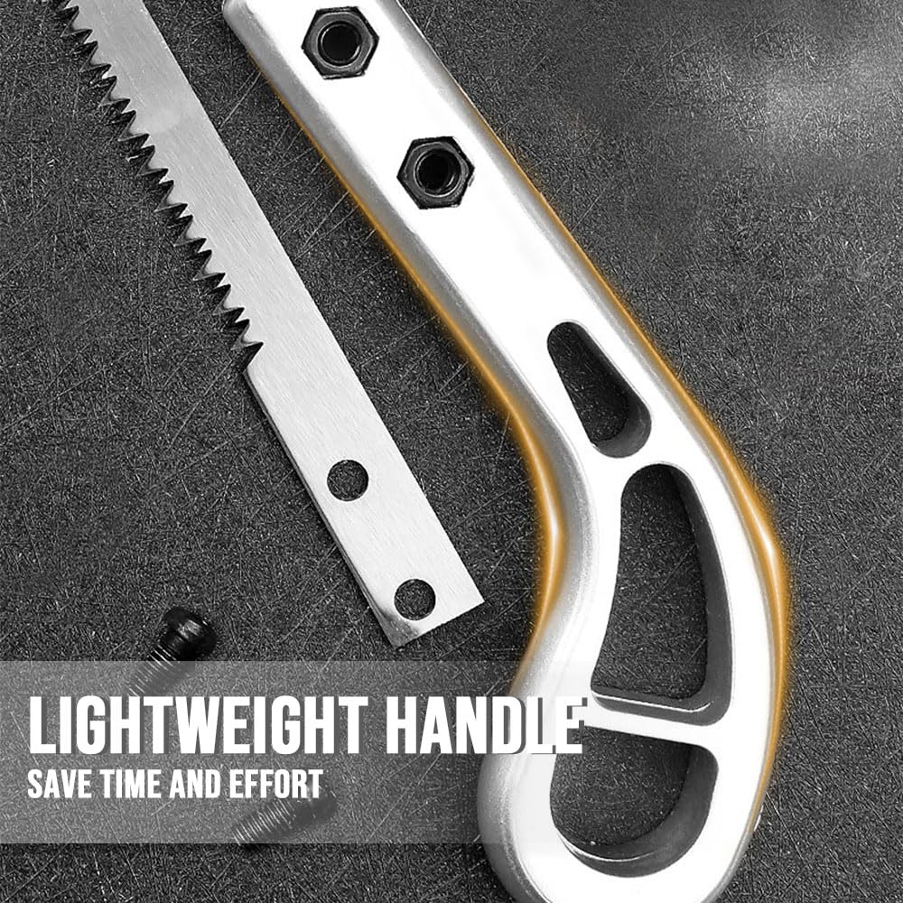 2024 Premium 9 Inch Outdoor Portable Hand Saw - Heavy Duty Garden Pruning Saw for Tree Cutting & Trimming, Mini Woodworking Hand Saw with Hard Teeth (Wooden Handle) - Perfect for Camping, Gardening & DIY Projects