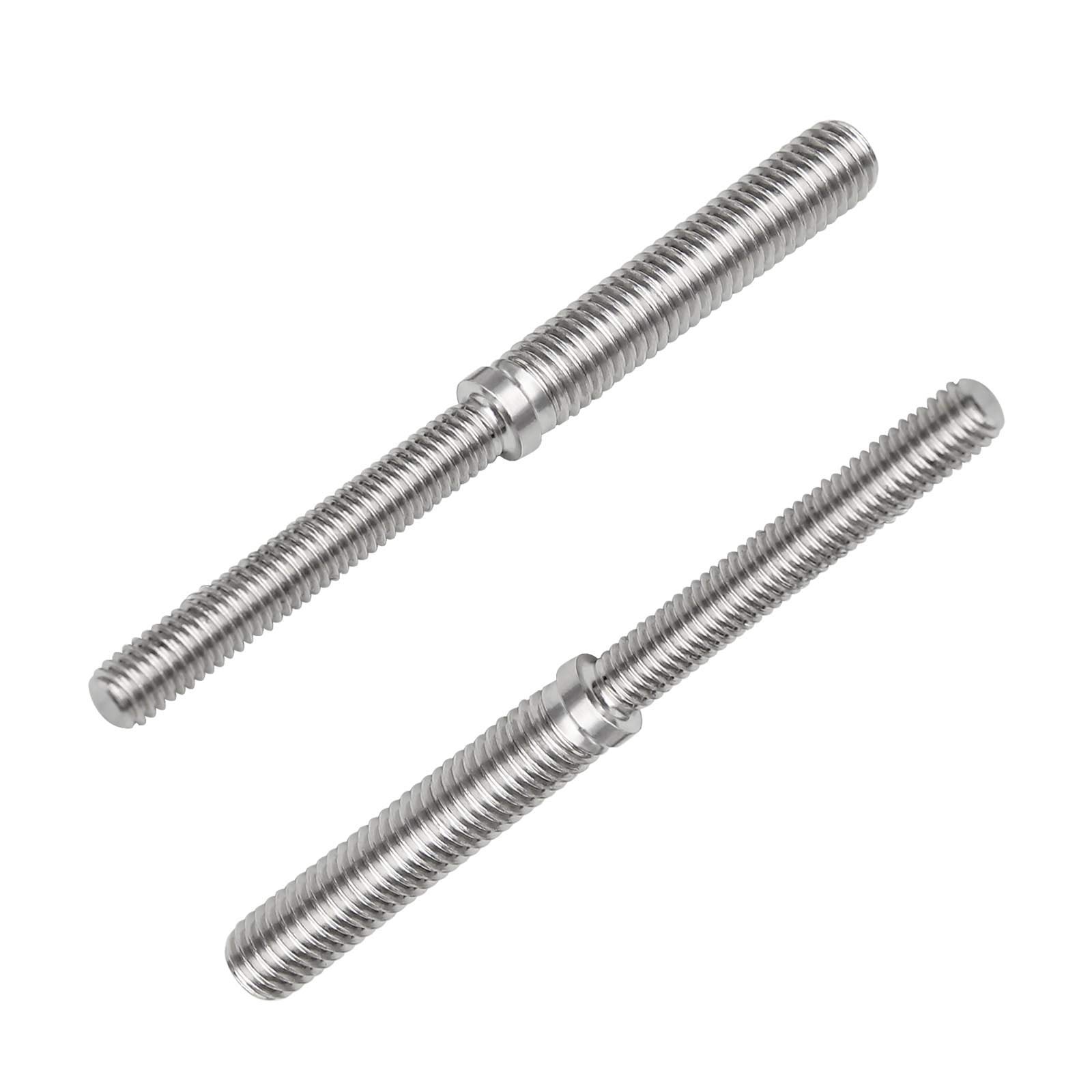 Stainless Steel M6-M8 Threaded Stud Bolts - 2Pcs for Structural Columns Fastening