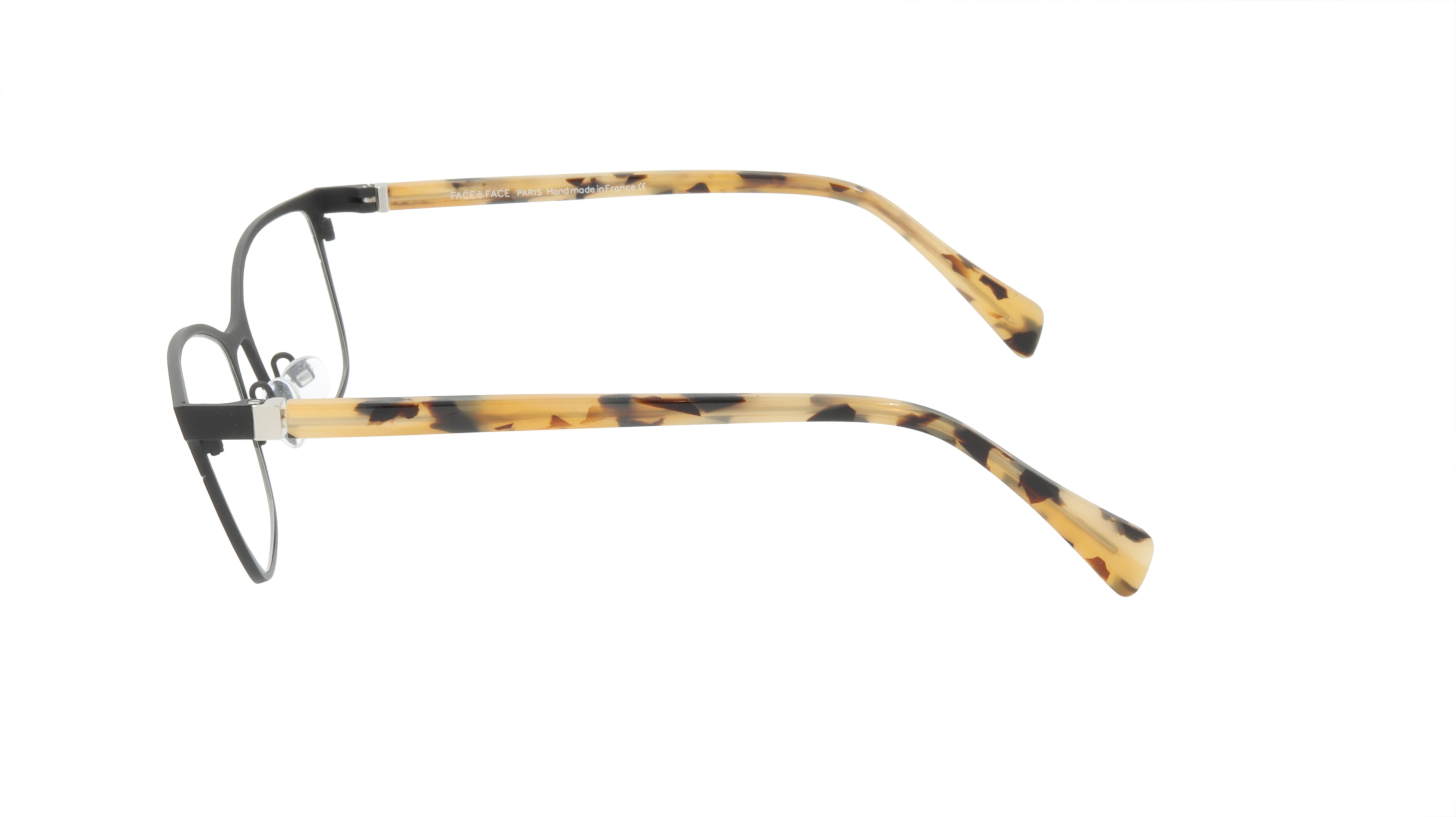 Face A Face SANDS 3 TM01 Acetate & Metal Eyeglasses Frame - Matte Black Satin Finish | Stylish Unisex Optical Glasses for Work, Reading & Everyday Wear