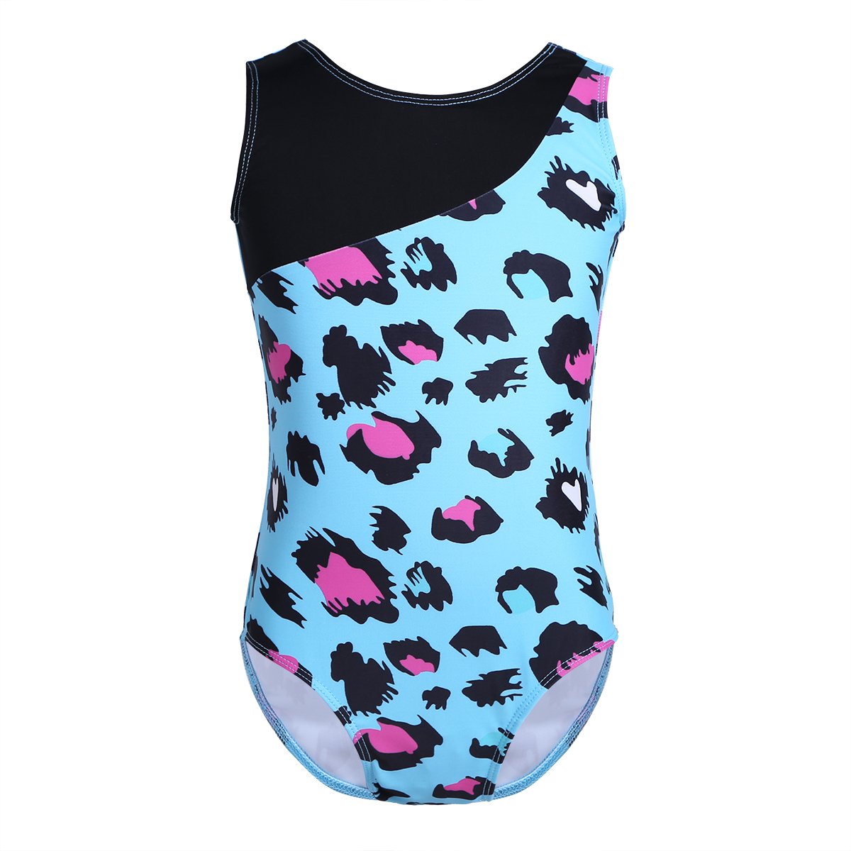 Agoky Girls Leopard Print Ballet Dance Unitard - Gymnastics Tank Leotard for Kids, Toddler Dancewear, Ballet Practice Costume - Perfect for Dance Class, Gymnastics Training & Performance