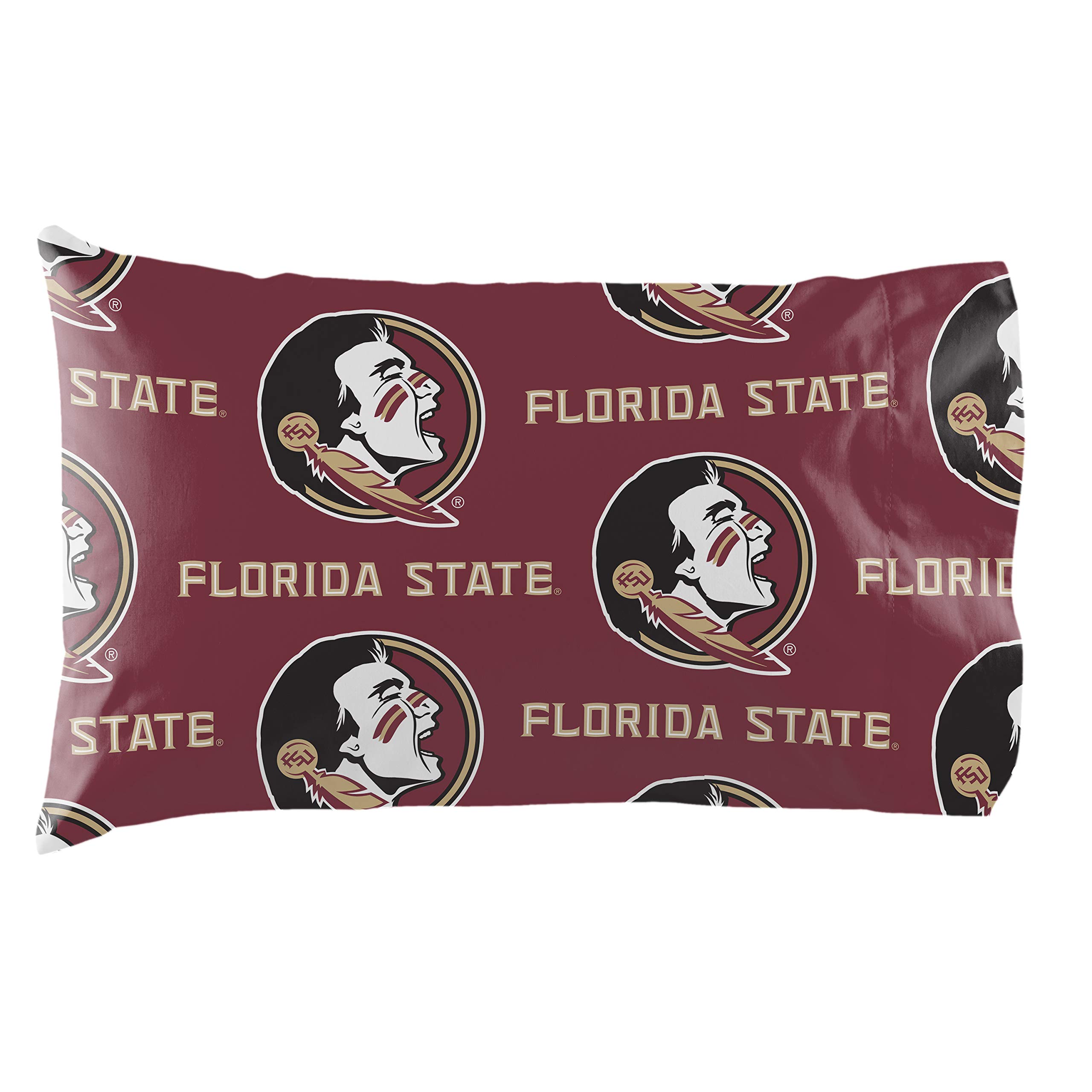 Northwest NCAA Unisex Rotary Queen Bed in a Bag Set - 7-Piece Comforter Set with Pillow Shams for College Dorm Room Decor & Home Bedding