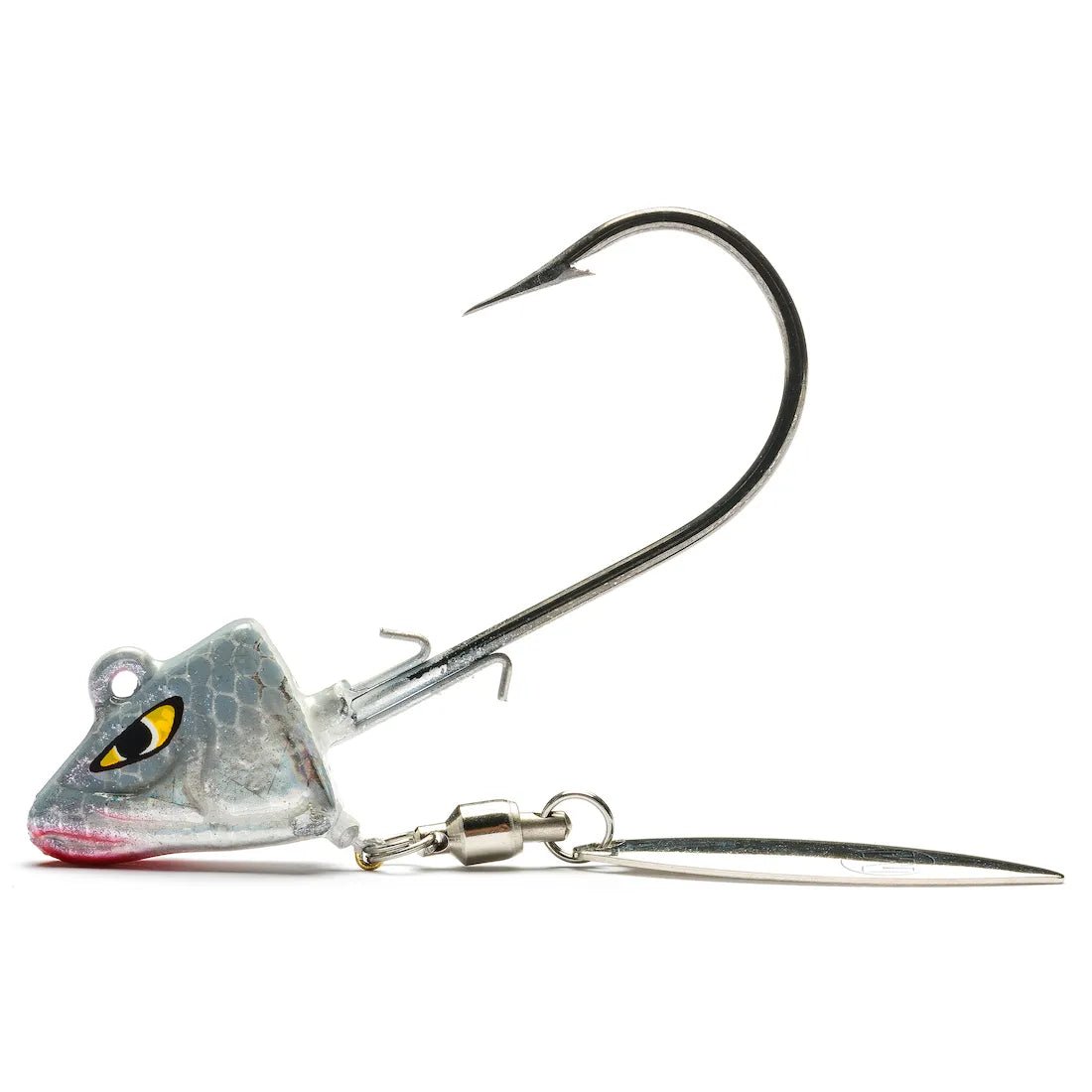 Mustad Underspin Shad Jig Heads for Bass Fishing - Premium Spinnerbait Lures for Freshwater & Saltwater Fishing - Perfect for Casting, Trolling, and Jigging