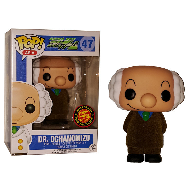 Exclusive Flocked Dr. Ochanomizu Vinyl Figure from Astro Boy - Asia Pop! Collectible Anime Toy for Display & Gifting
