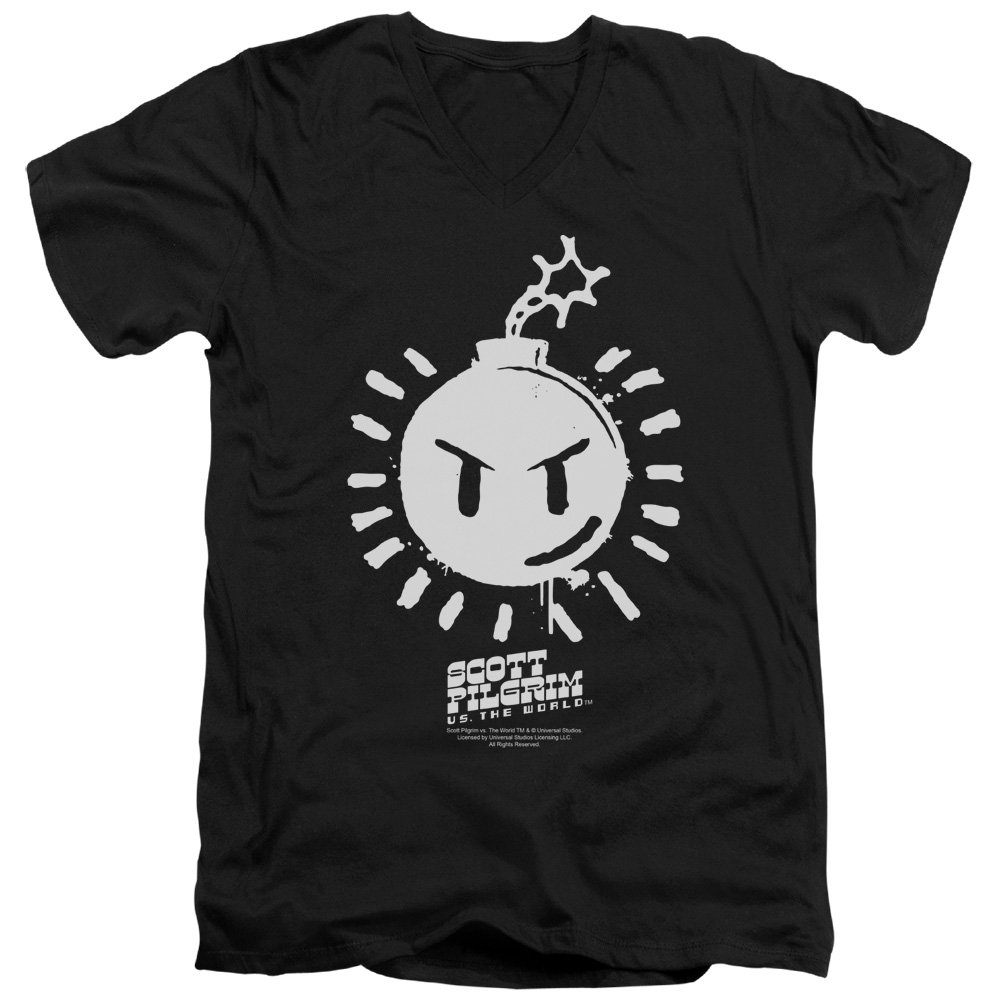 Scott Pilgrim Sex Bob-Omb Logo Unisex V-Neck T-Shirt for Men & Women | Graphic Tee for Fans, Casual Wear & Comic Con