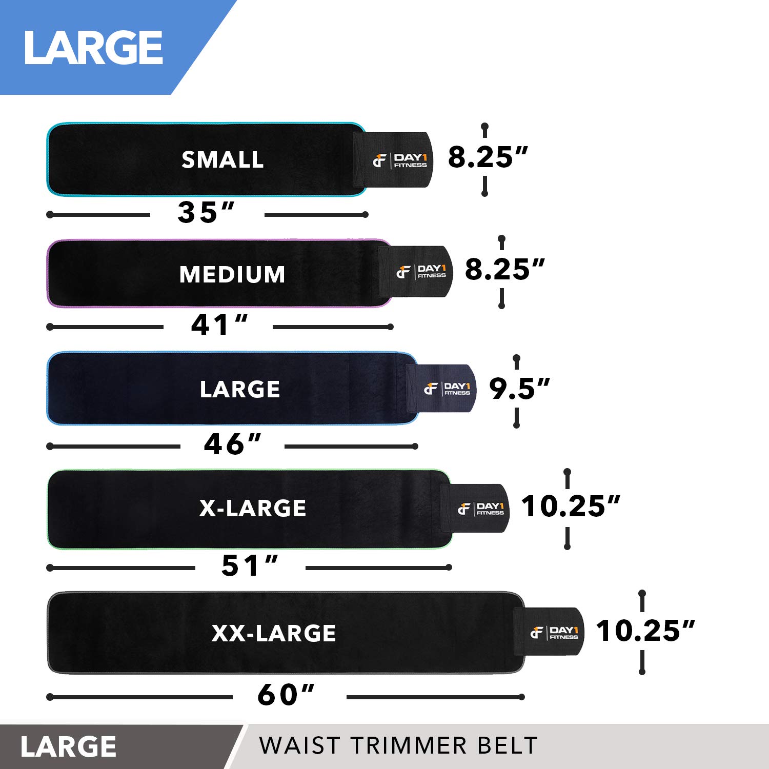 Premium Waist Trimmer Belt for Weight Loss & Abdominal Training - Durable Unisex Slimming Belt (5 Sizes: Small to XXL) - Ideal for Gym, Home Workouts & Postpartum Recovery