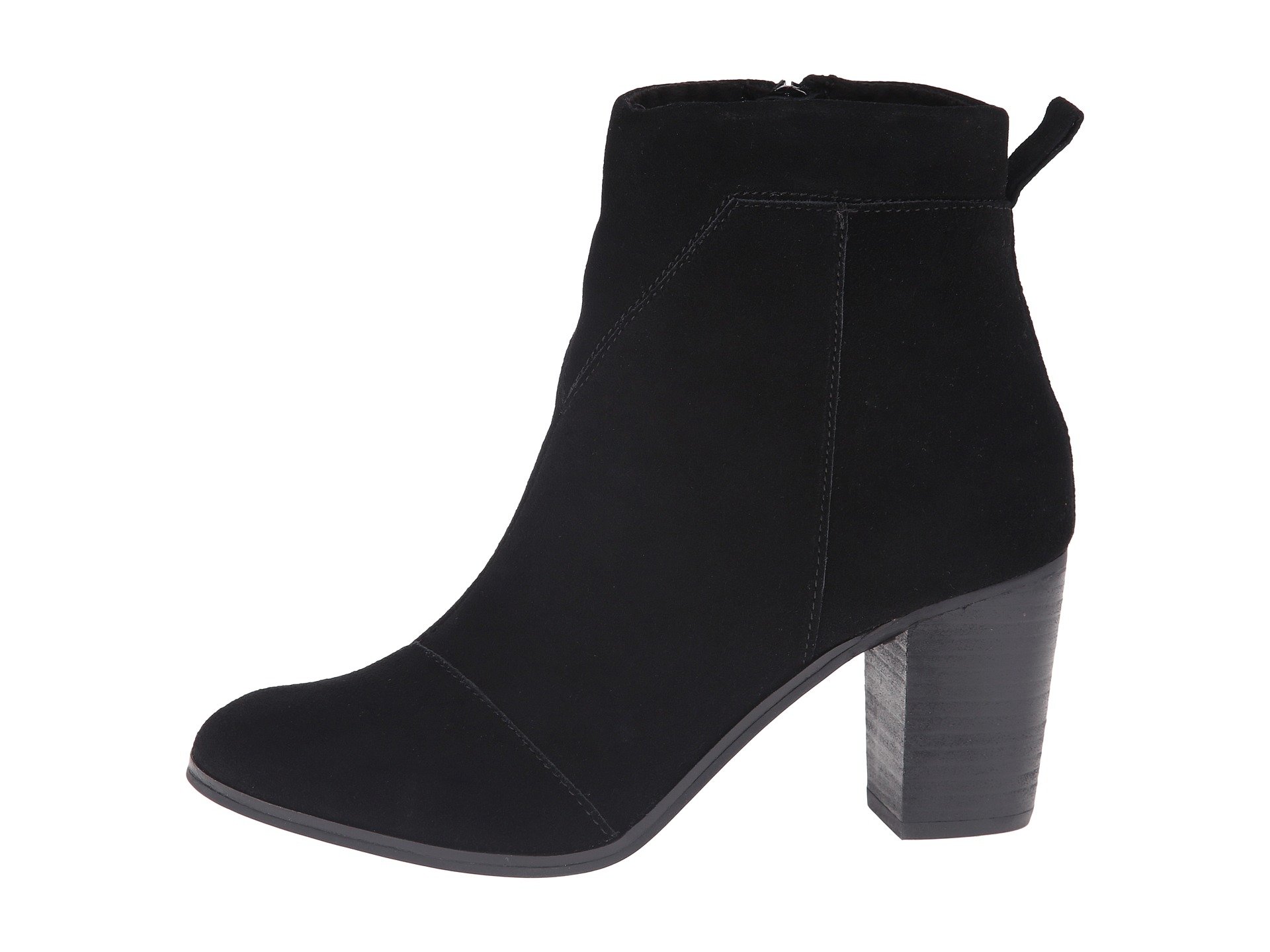 TOMS Women's Lunata Lace-Up Casual Booties - Comfortable Ankle Boots in Taupe Suede & Wool for Fall/Winter | Perfect for Work, Travel & Everyday Wear
