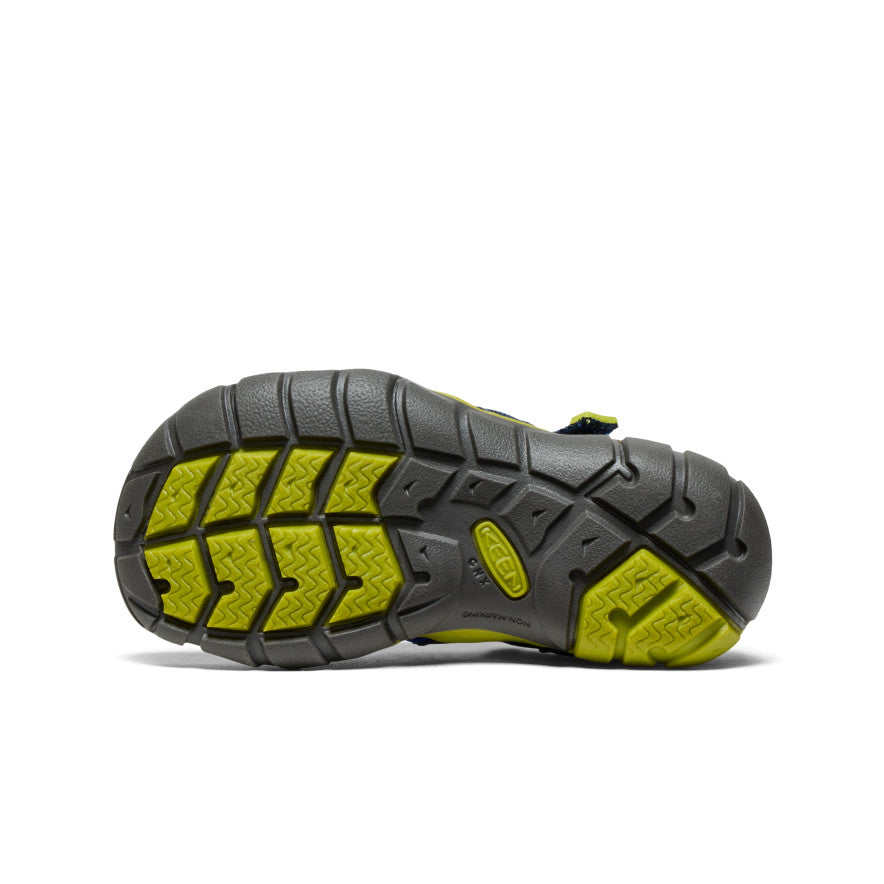 Little Kids' Seacamp II CNX Water Shoes | Navy Blue & Chartreuse Non-Slip Aqua Socks for Beach, Pool & Water Play