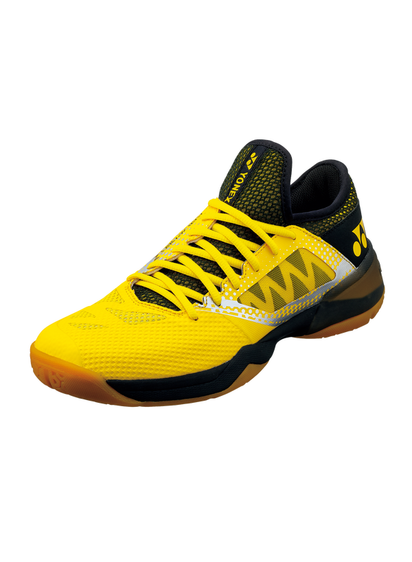 Yonex Power Cushion Comfort Z2 Men's Badminton Shoes - Yellow/Black - Lightweight Cushioned Court Shoes for Indoor Sports & Training