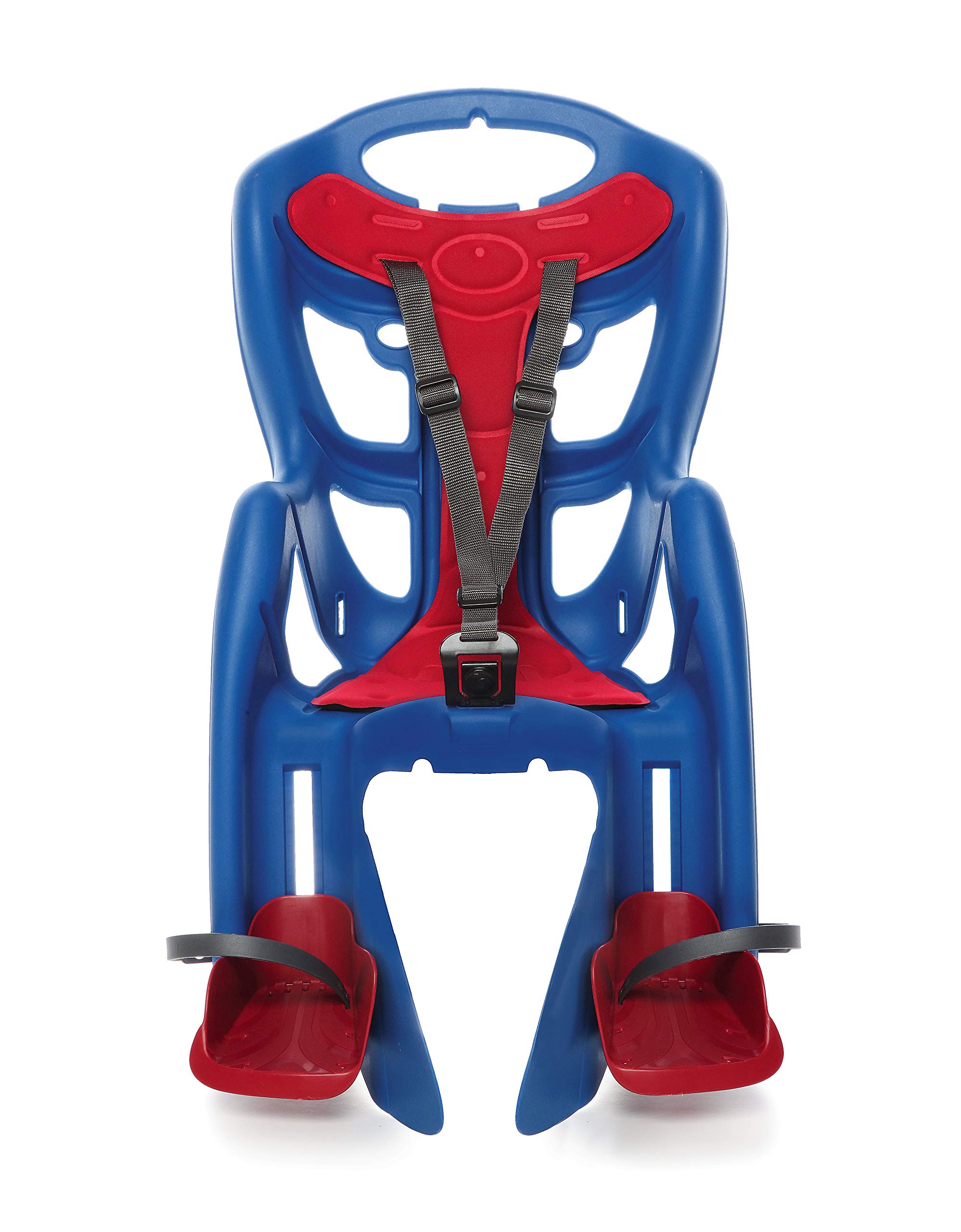 Pepe Premium Blue Kids Bike Seat Carrier - Adjustable Clamp with Rack Mount - Made in Italy - Perfect for Family Cycling & Outdoor Adventures