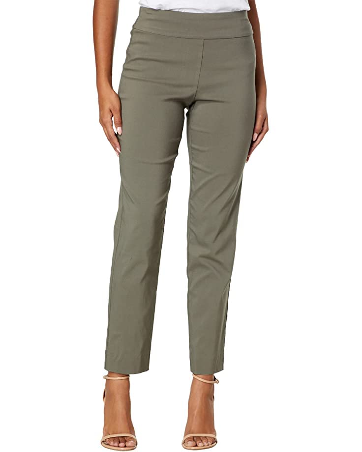 Krazy Larry Women's Stretchy Pull-On Ankle Pants - Comfortable Casual Work Pants for Office, Travel & Everyday Wear