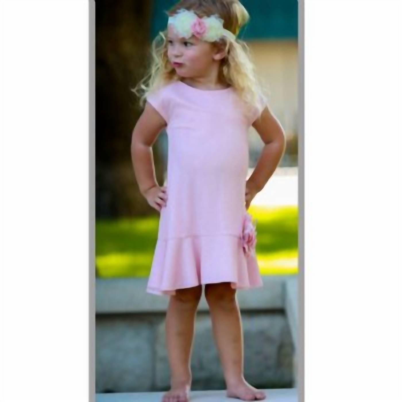 Stylish Pink Toddler Dress for Girls - Perfect for Birthday Parties, Photo Shoots & Special Occasions