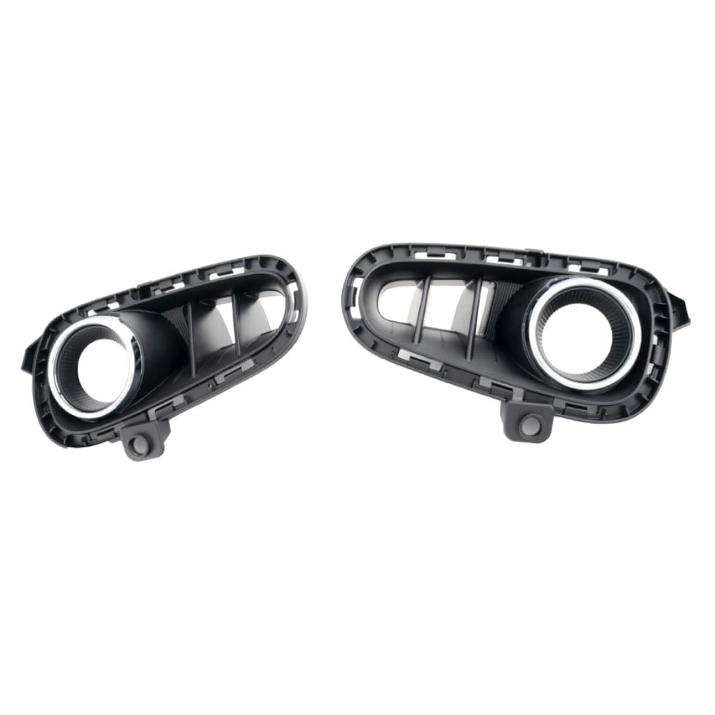 Kia Rio Fog Light Assembly Kit - Compatible with 2018 2019 2020 Models, Chrome Housing with Halogen Bulbs, Left & Right Side Replacement (Perfect for Night Driving & Foggy Conditions)
