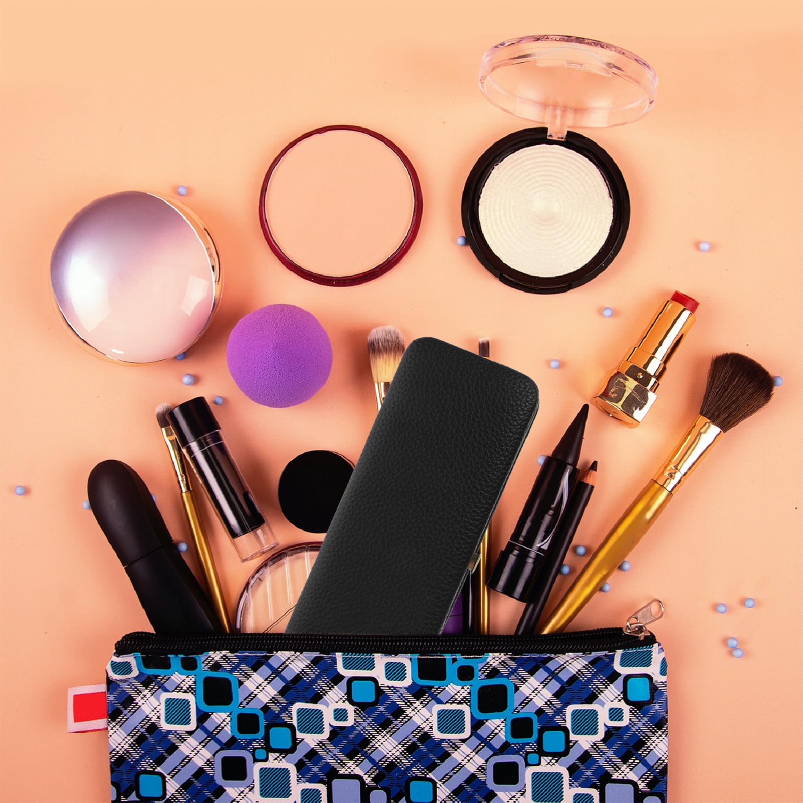 Professional PU Eyelash Extension Tweezers Storage Box - Waterproof Travel Case for Lash Artists & Makeup Professionals - Perfect for Salon, Home, or On-the-Go Organization